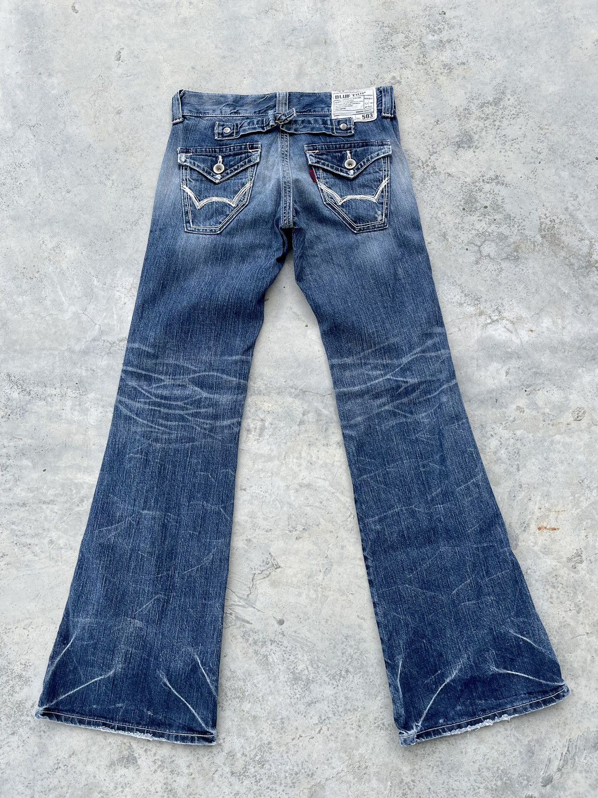 Edwin VINTAGE🔥🔥FLARED EDWIN 503 BLUE TRIP MI JAPAN Size 30" / US 8 / IT 44 - 2 Thumbnail