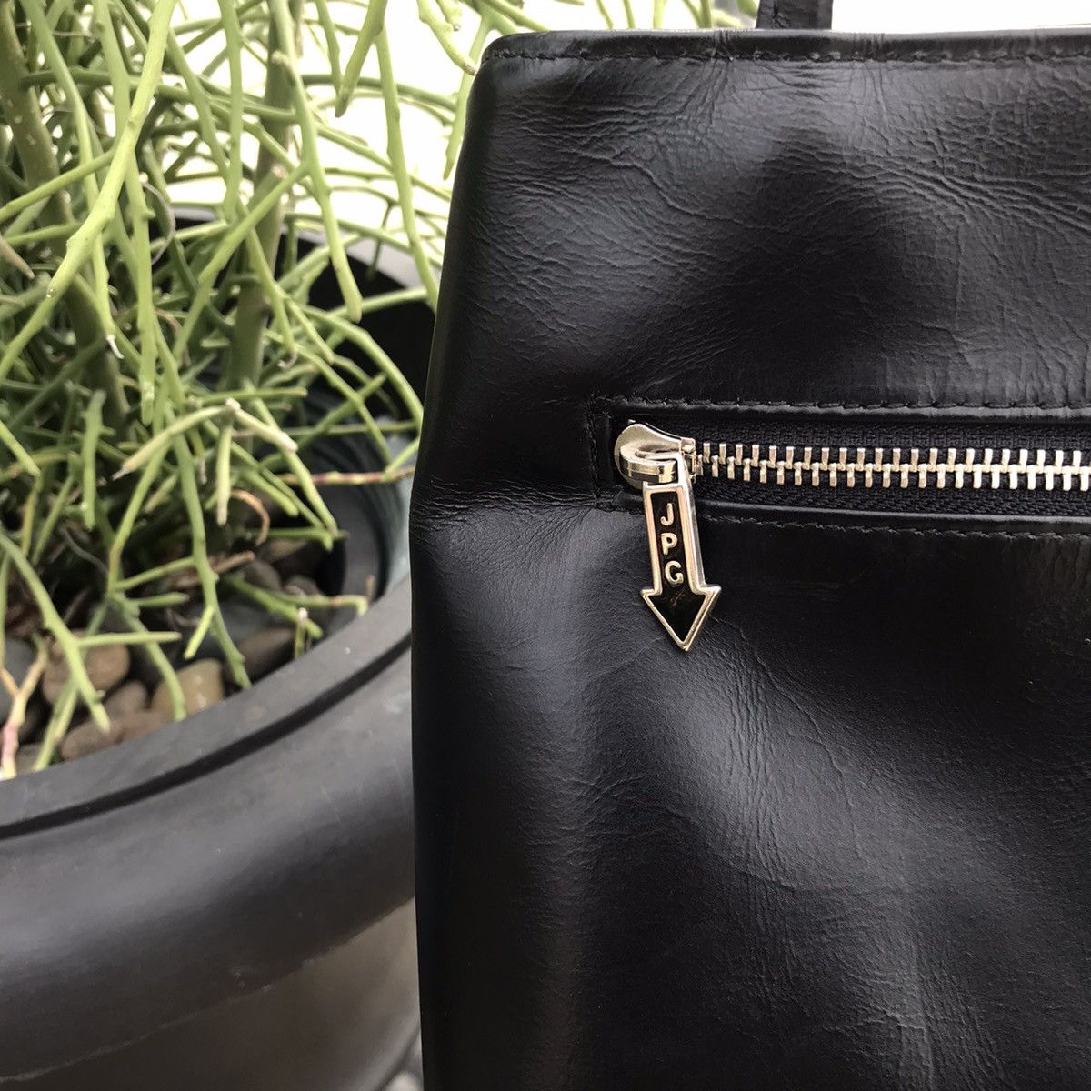 バッグ 90s Jean Paul Gaultier leather hand bag Jean Paul Gaultier JPG Leather Handbag 90s