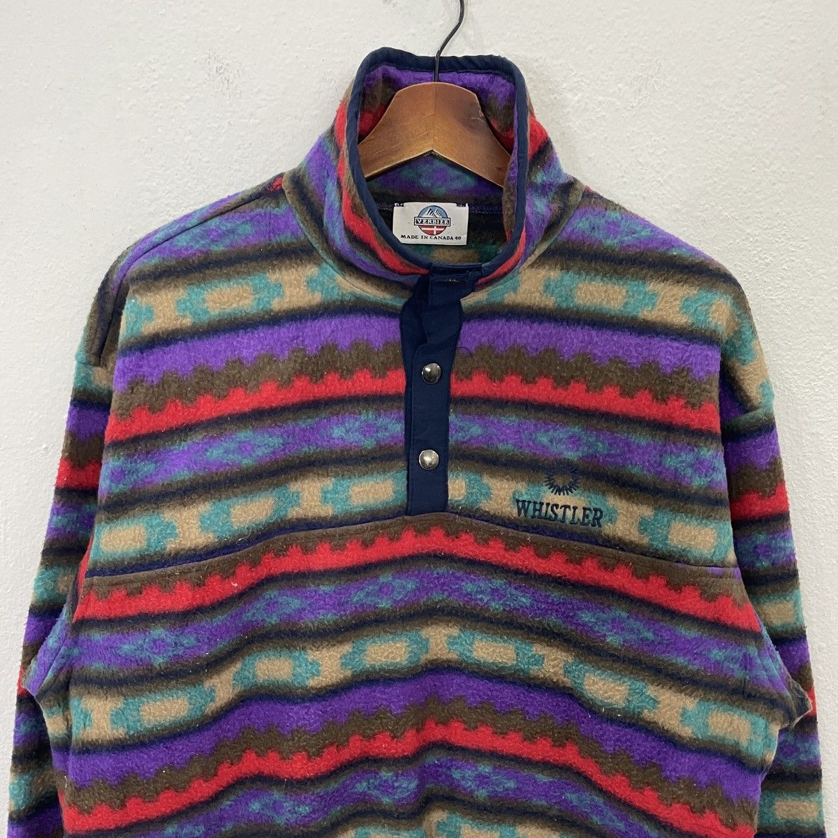 Vintage Vintage Verbier Multicolour Sweatshirt Size US L / EU 52-54 / 3 - 4 Thumbnail