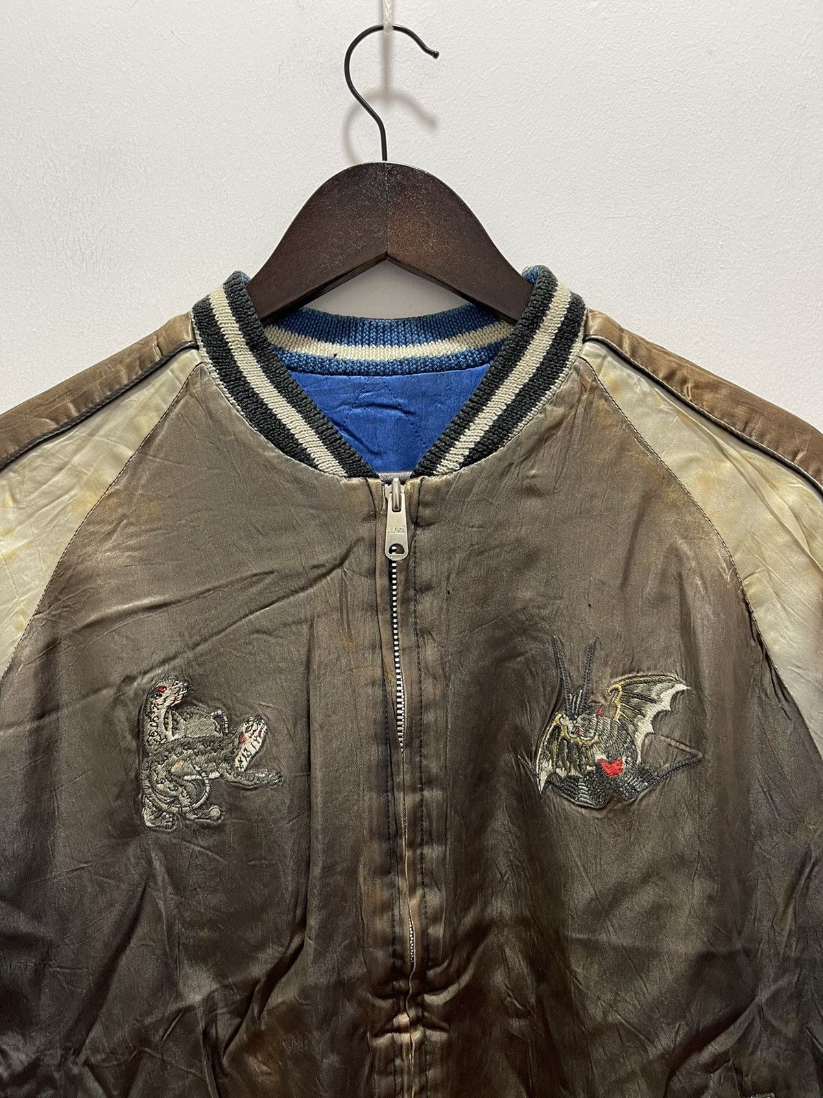 Japanese Brand × Vintage VINTAGE OZONE ROCKS GEISHA LOGO EMBROIDERY REVERSIBLE JACKET Size US S / EU 44-46 / 1 - 8 Thumbnail