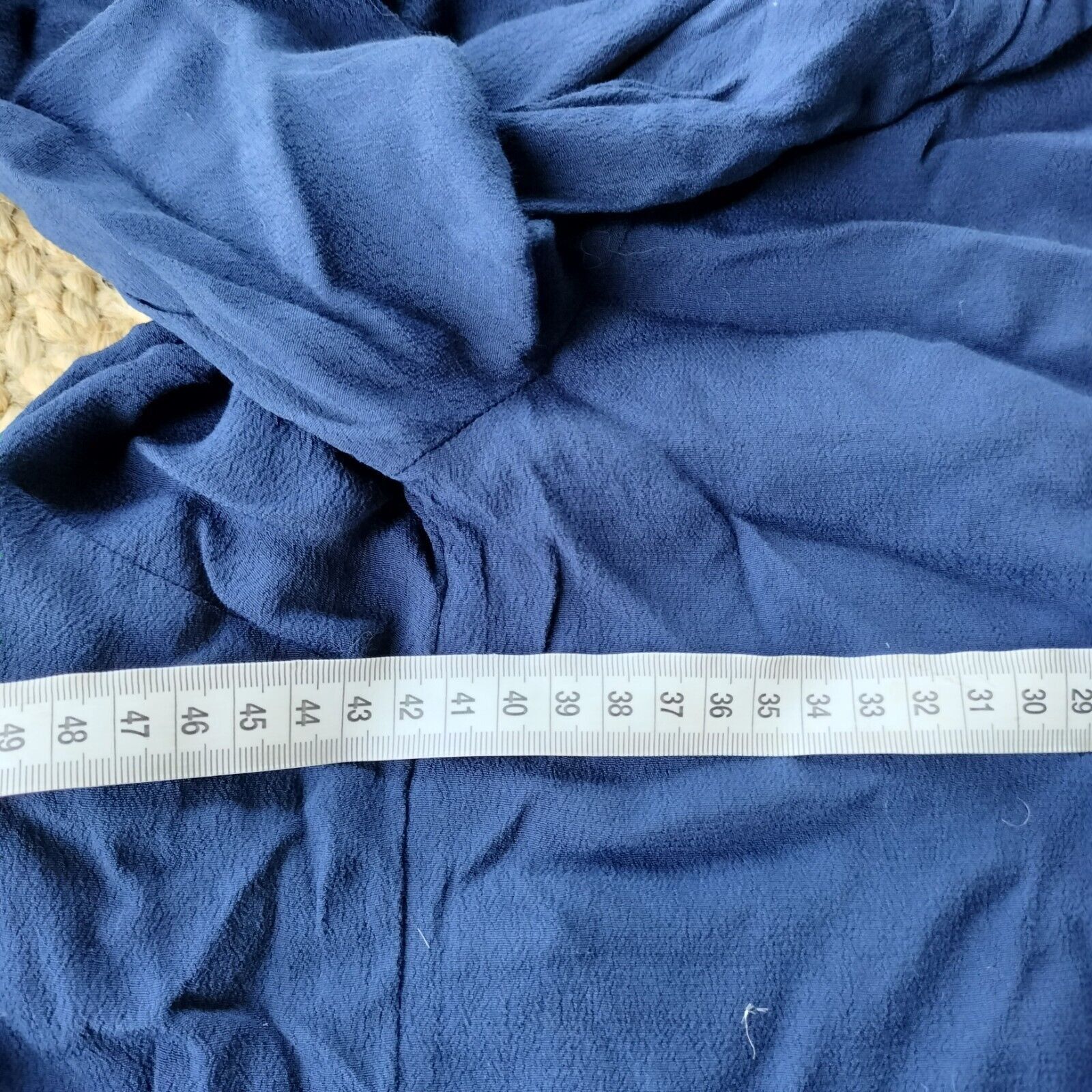 Designer Sportsgirl Top Blouse Blue Wrap Long Sleeve Ruffle Cocktail Size XS / US 0-2 / IT 36-38 - 10 Thumbnail