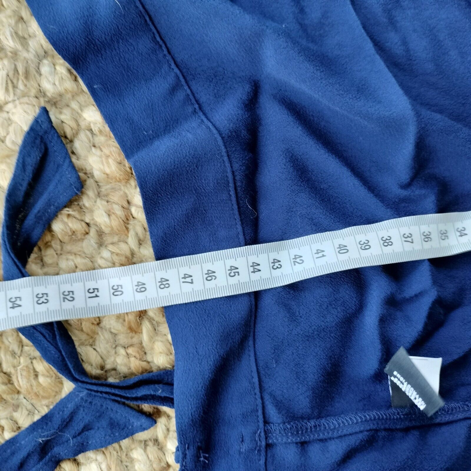 Designer Sportsgirl Top Blouse Blue Wrap Long Sleeve Ruffle Cocktail Size XS / US 0-2 / IT 36-38 - 11 Thumbnail