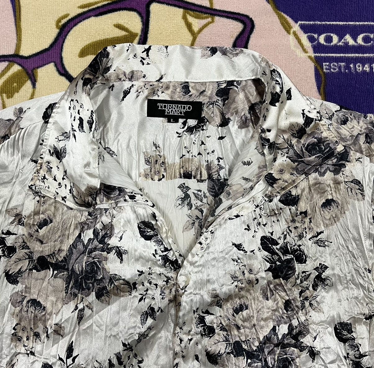 Tornado Mart TORNADO MART Made in Japan SILK Shirt Size US L / EU 52-54 / 3 - 4 Thumbnail