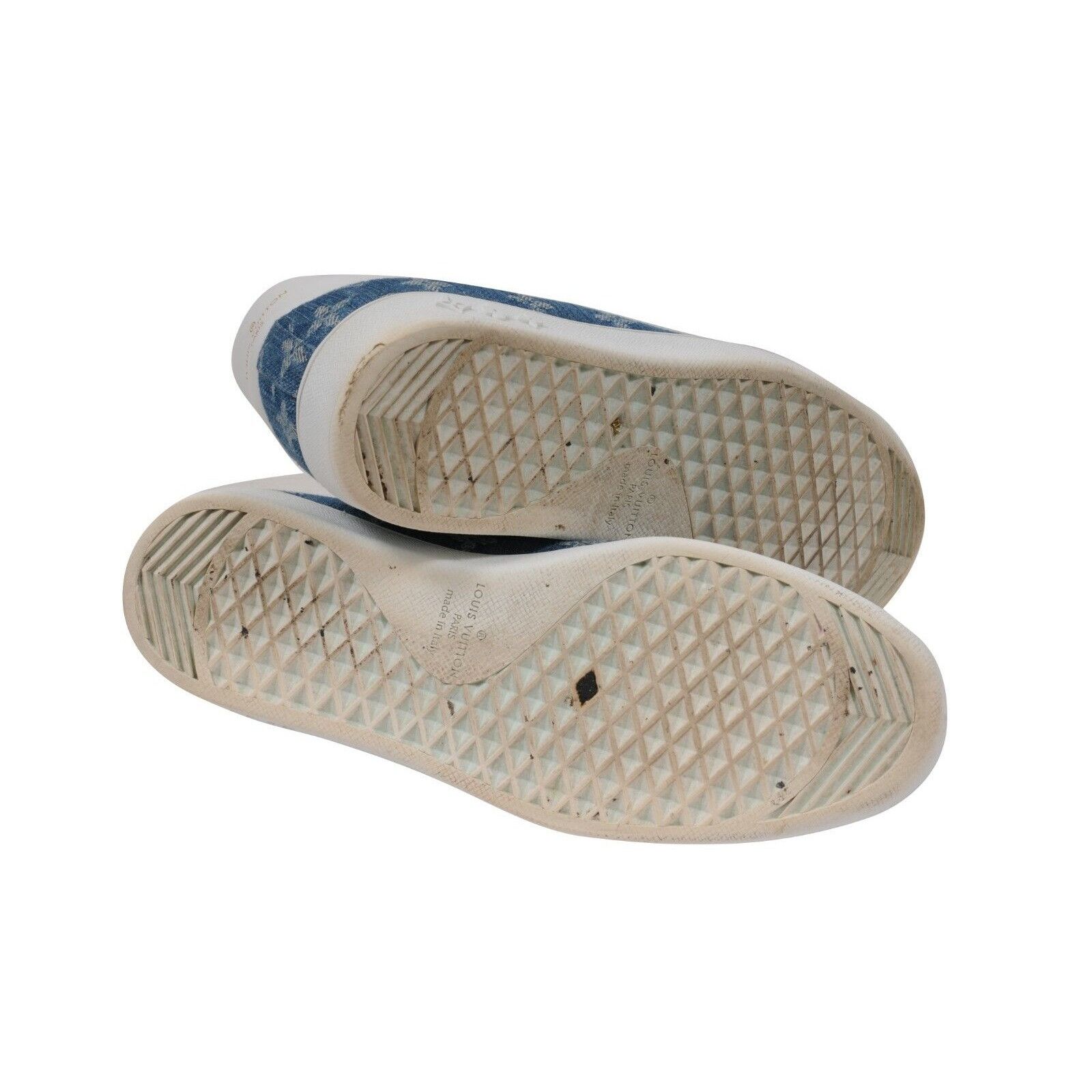 Louis Vuitton Blue Monogram Luxembourg Sneakers - 01626 Size US 7.5 / EU 40-41 - 10 Thumbnail