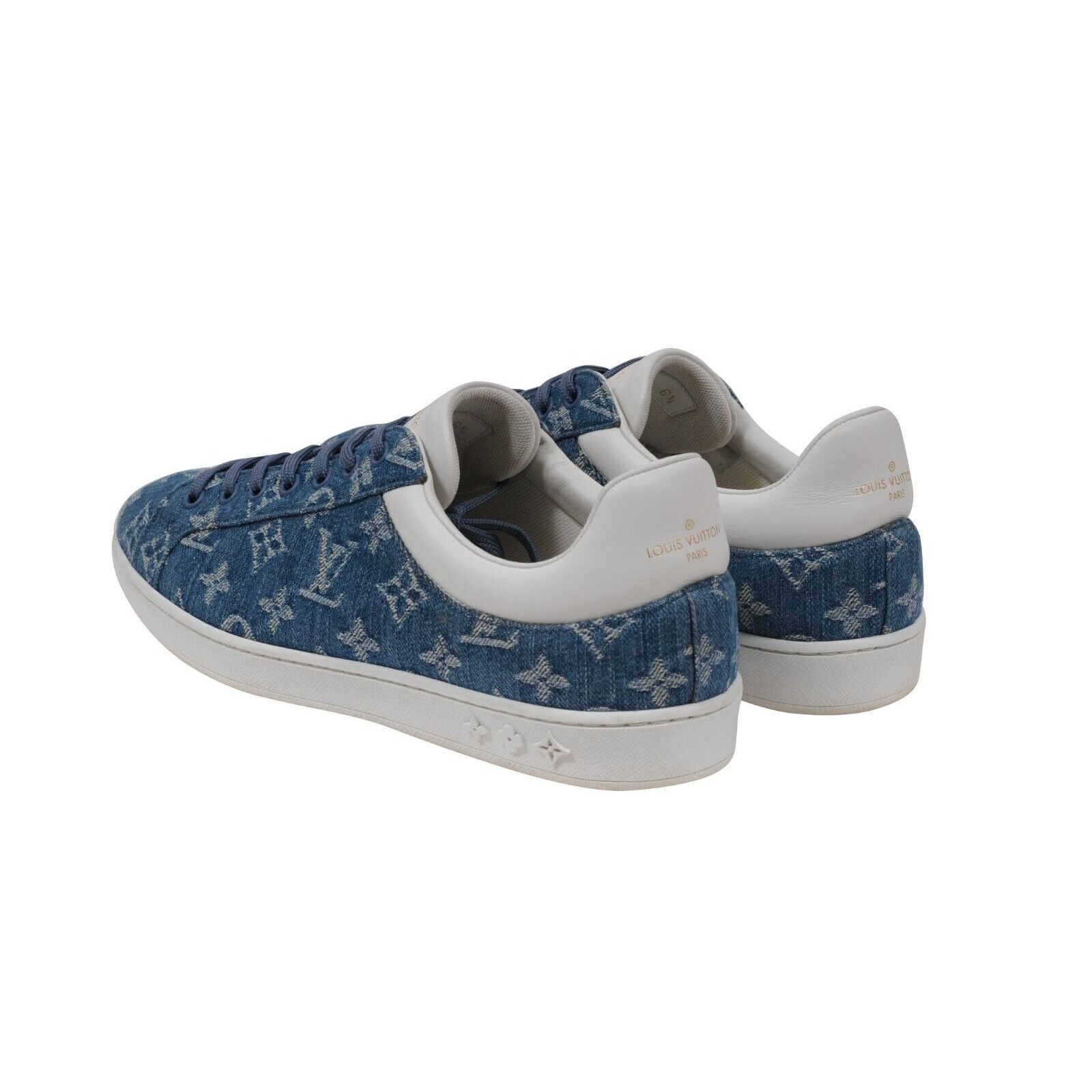Louis Vuitton Blue Monogram Luxembourg Sneakers - 01626 Size US 7.5 / EU 40-41 - 5 Thumbnail