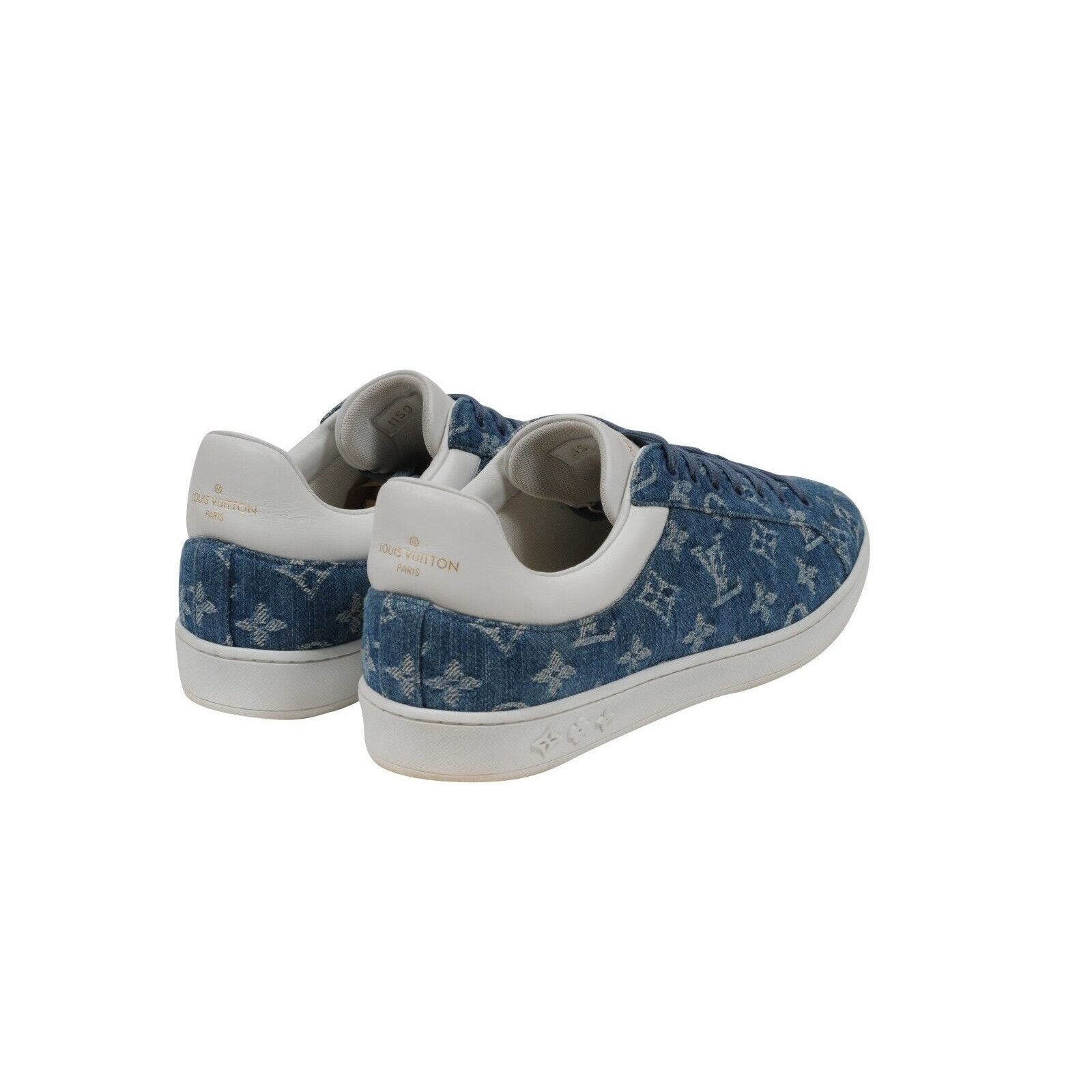 Louis Vuitton Blue Monogram Luxembourg Sneakers - 01626 Size US 7.5 / EU 40-41 - 7 Thumbnail