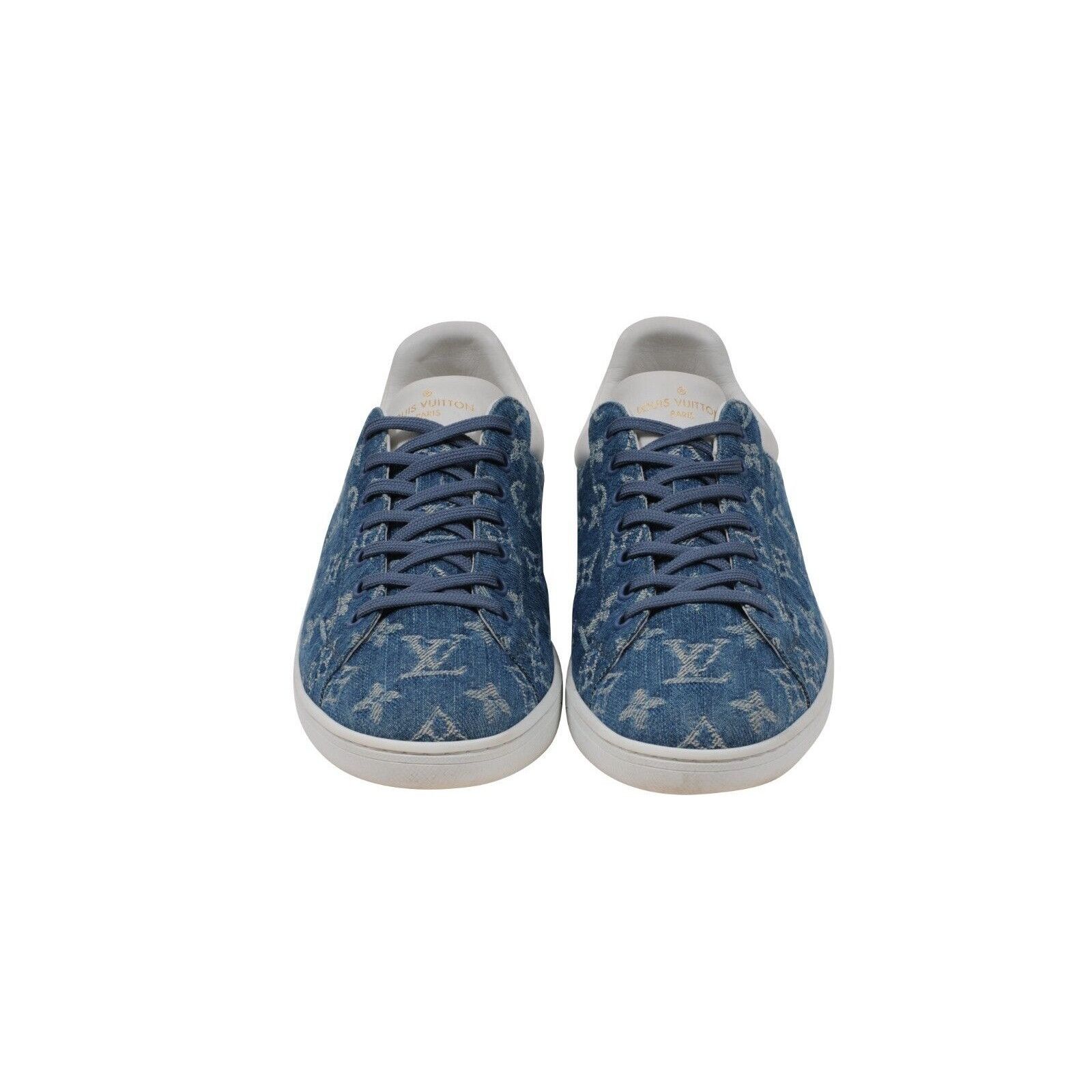 Louis Vuitton Blue Monogram Luxembourg Sneakers - 01626 Size US 7.5 / EU 40-41 - 2 Thumbnail
