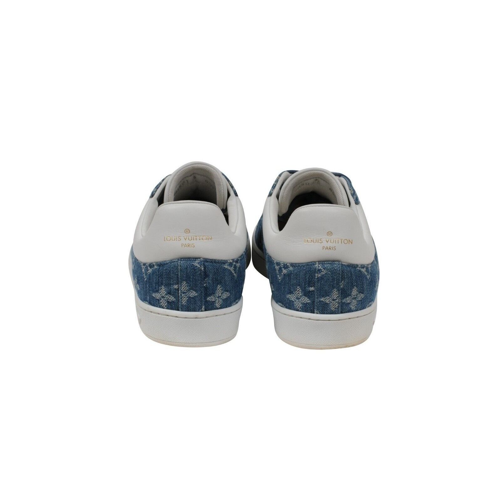 Louis Vuitton Blue Monogram Luxembourg Sneakers - 01626 Size US 7.5 / EU 40-41 - 6 Thumbnail