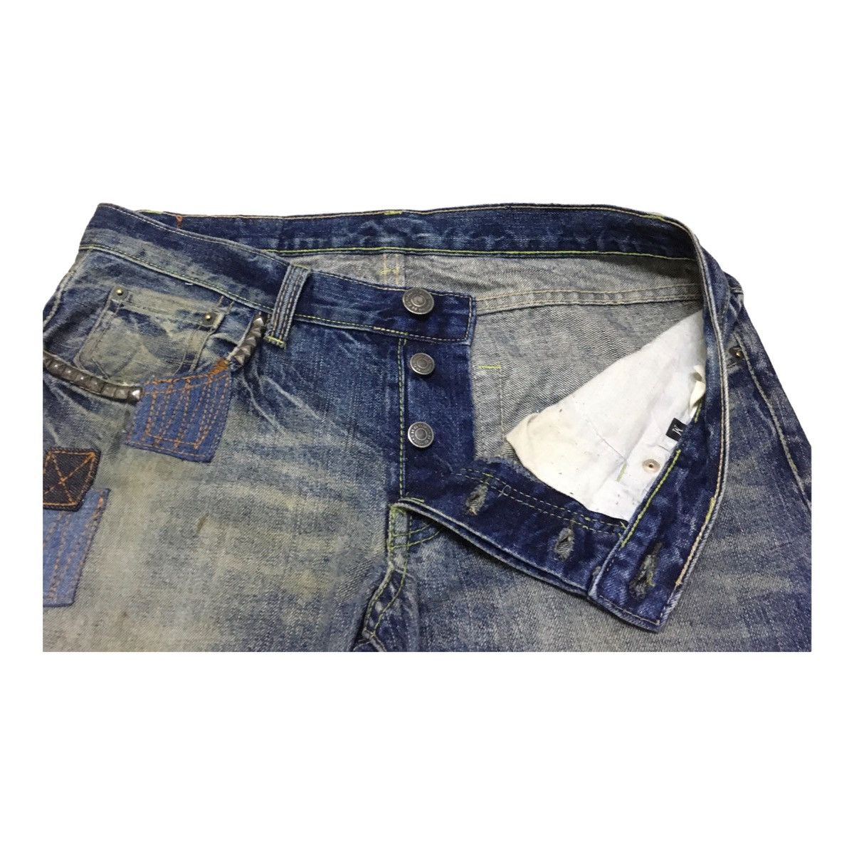 Hysteric Glamour × If Six Was Nine Rare Design Vintage Brand Hysteic Glamour Faded Jeans 1990s Size US 32 / EU 48 - 6 Thumbnail