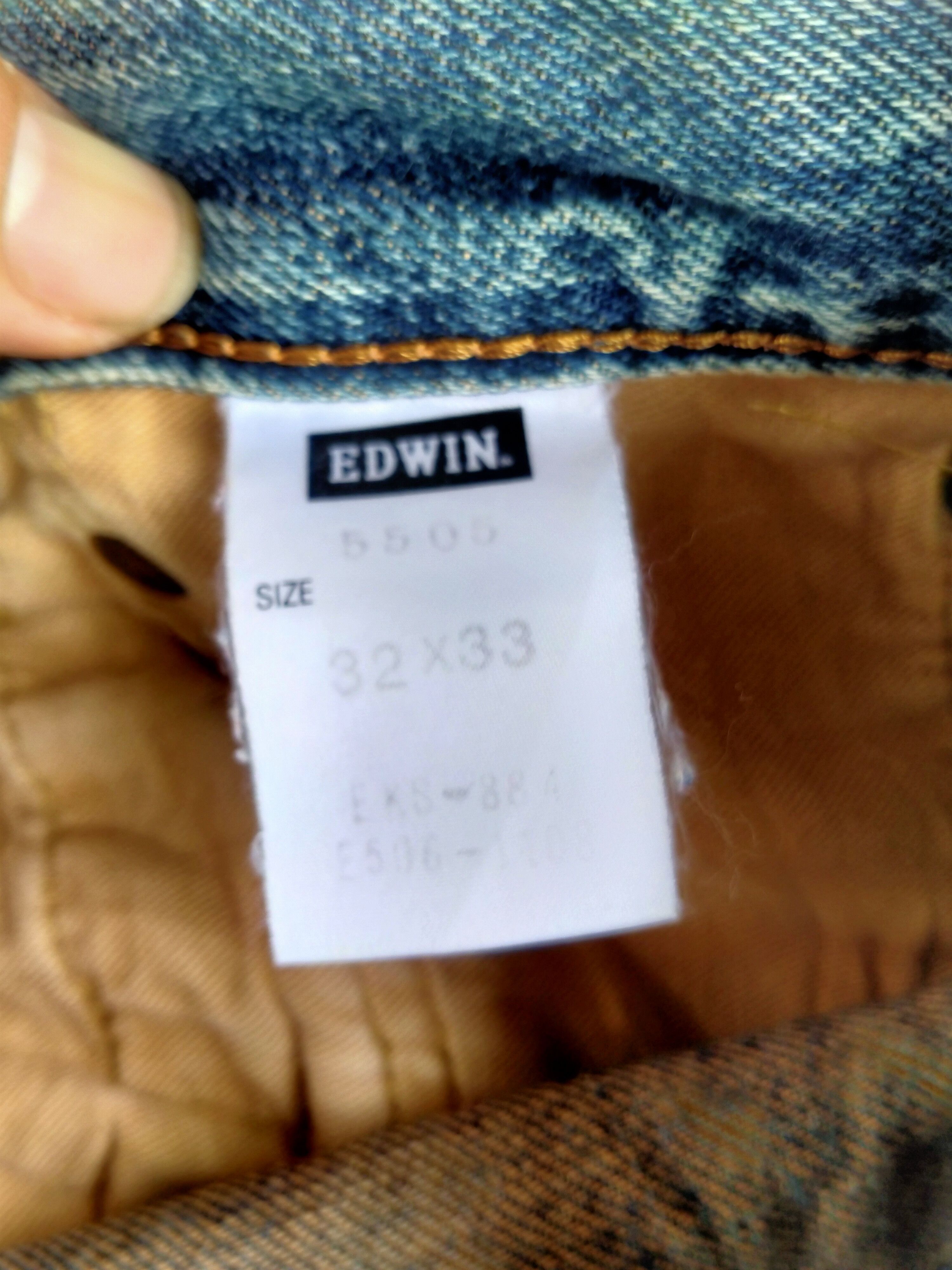 Edwin × Japanese Brand DISTRESSED EDWIN 505X SELVEDGE DENIM # Size US 32 / EU 48 - 7 Thumbnail