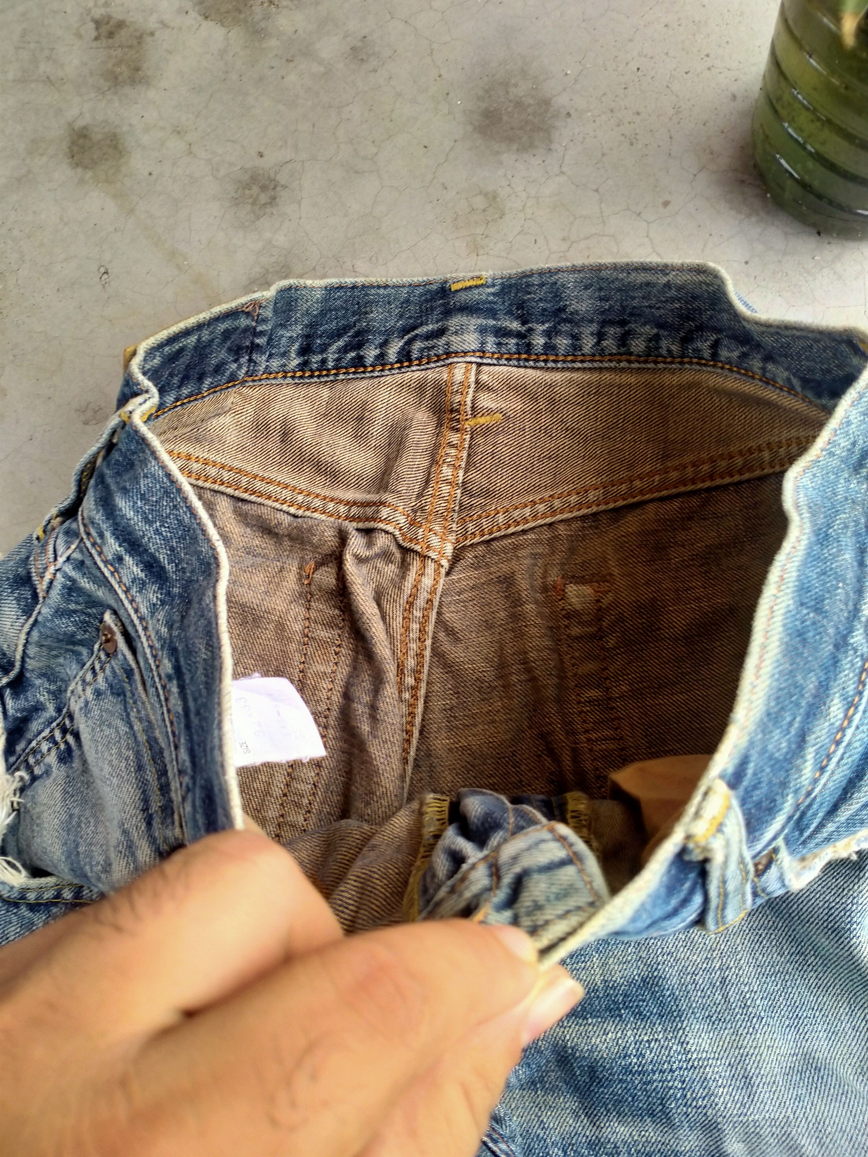 Edwin × Japanese Brand DISTRESSED EDWIN 505X SELVEDGE DENIM # Size US 32 / EU 48 - 6 Thumbnail