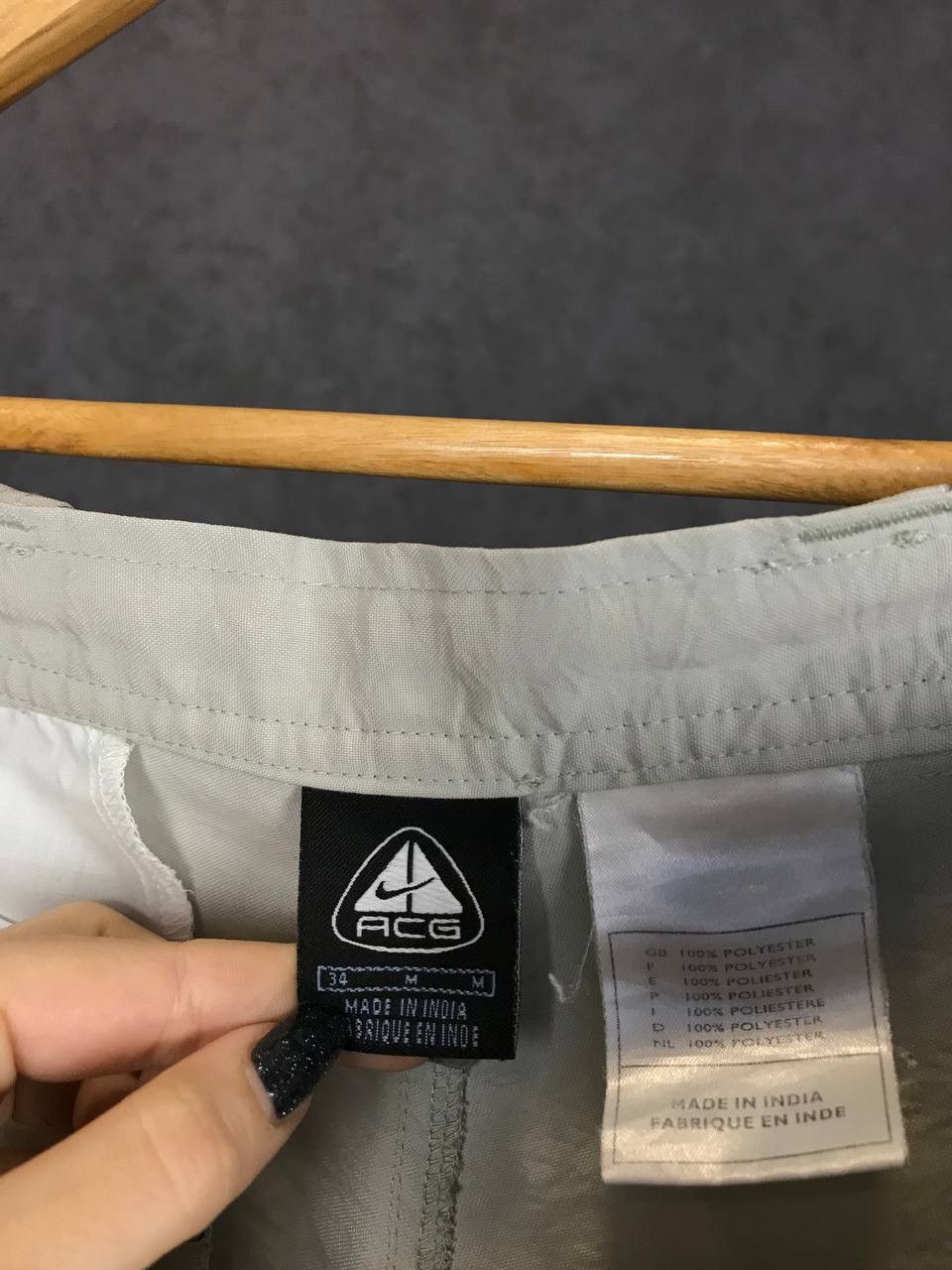 Vintage Nike ACG swoosh vintage streetwear cargo shorts Size US 34 / EU 50 - 4 Thumbnail