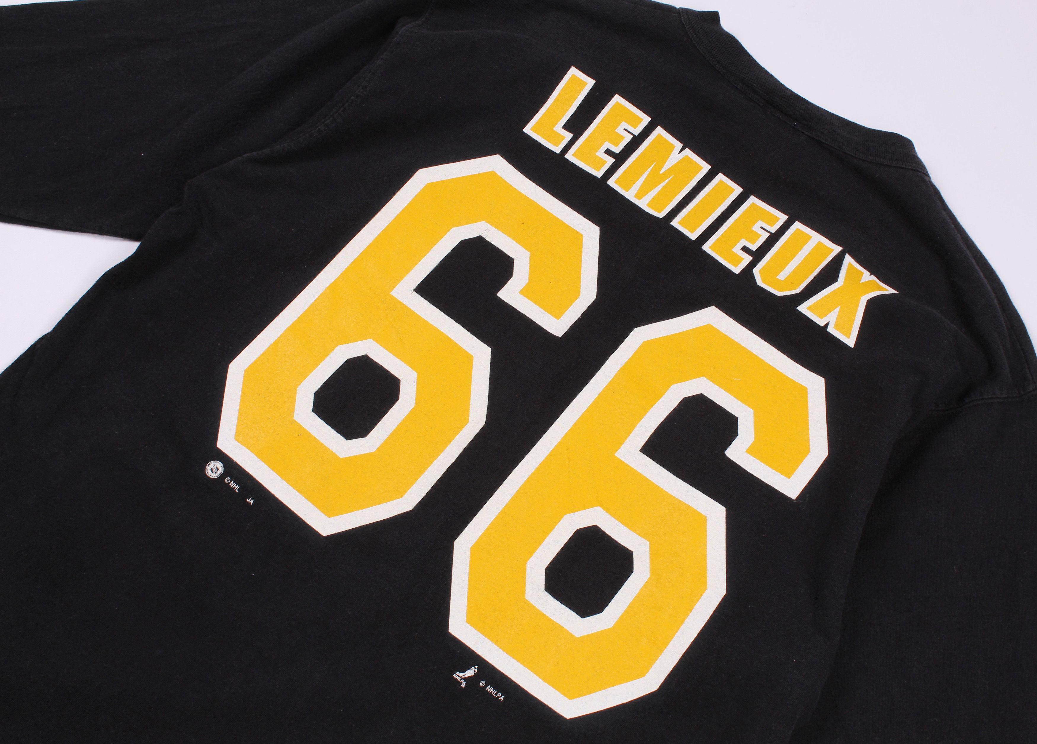 NHL × Vintage Vintage Mario Lemieux Pittsburgh Penguins Long Sleeve Jersey Size US L / EU 52-54 / 3 - 9 Thumbnail