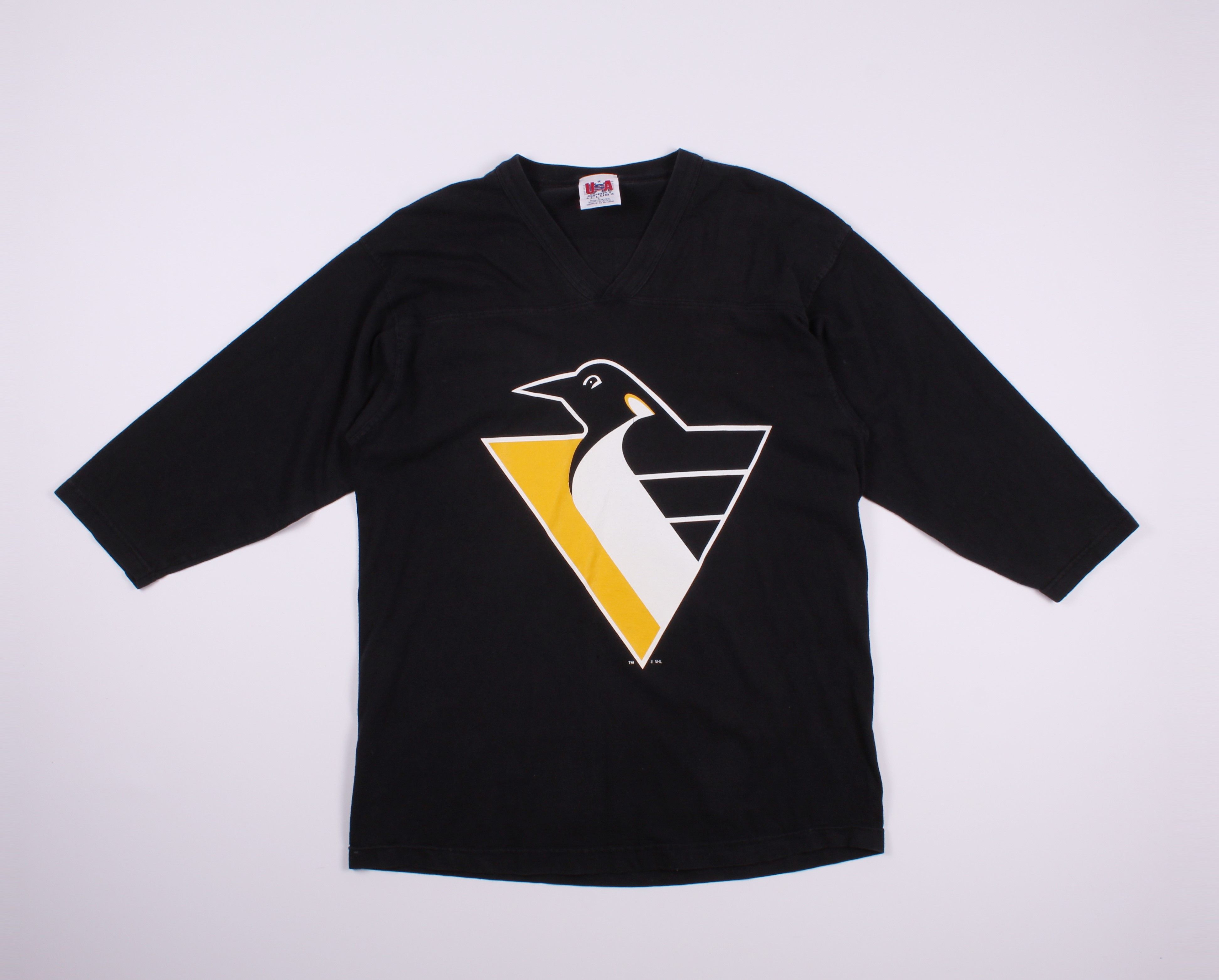 NHL × Vintage Vintage Mario Lemieux Pittsburgh Penguins Long Sleeve Jersey Size US L / EU 52-54 / 3 - 1 Thumbnail