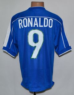 1998/00 RONALDO #9 Brazil Vintage Nike WC Home Football Shirt (M