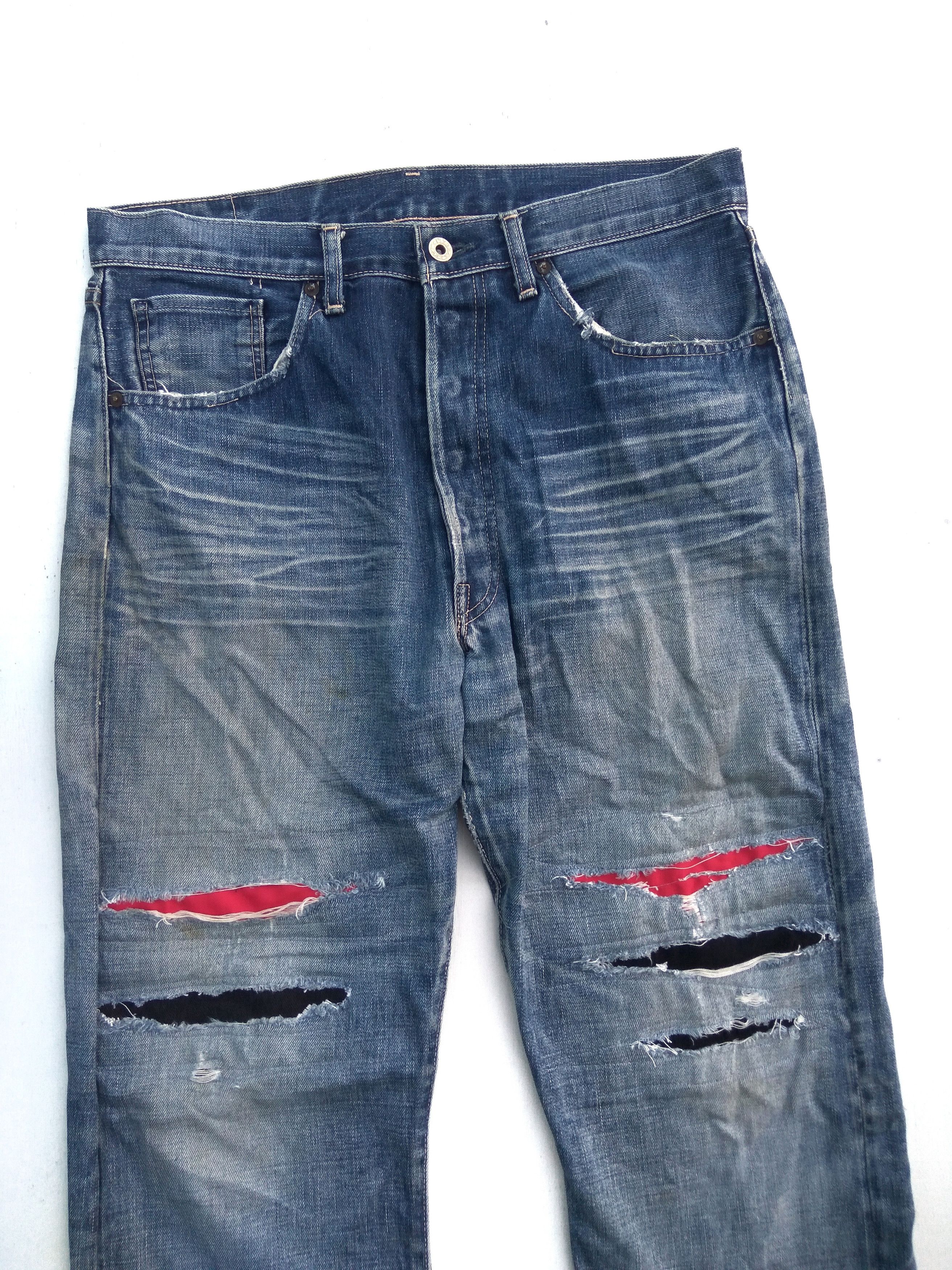Levi's Vintage Levis 501 jeans big Capital E selvedge patchwork Size US 34 / EU 50 - 2 Thumbnail