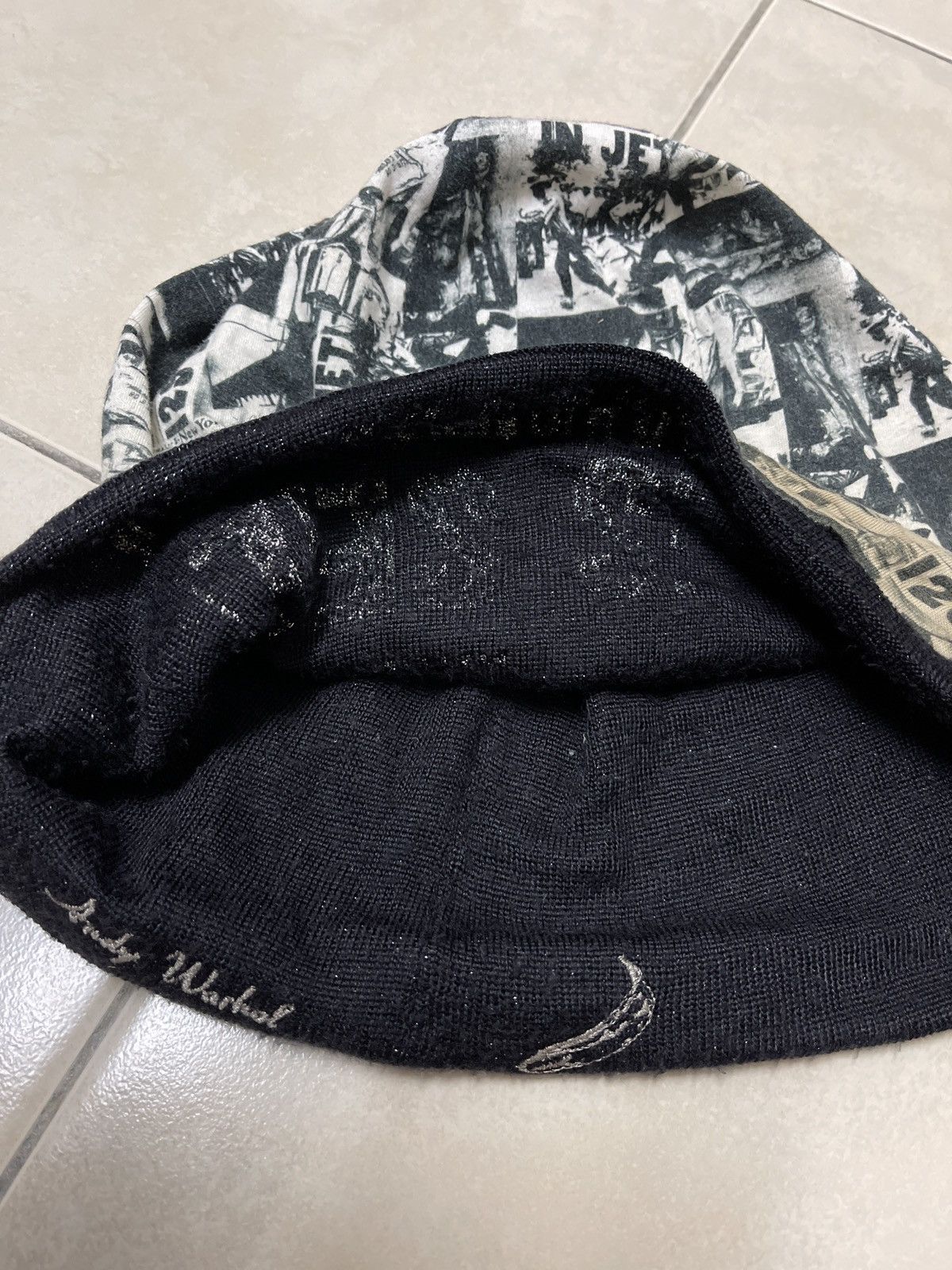 Andy Warhol VINTAGE BEANIE ANDY WARHOL BY CA4LA FULL PRINT VERY RARE Size ONE SIZE - 3 Thumbnail