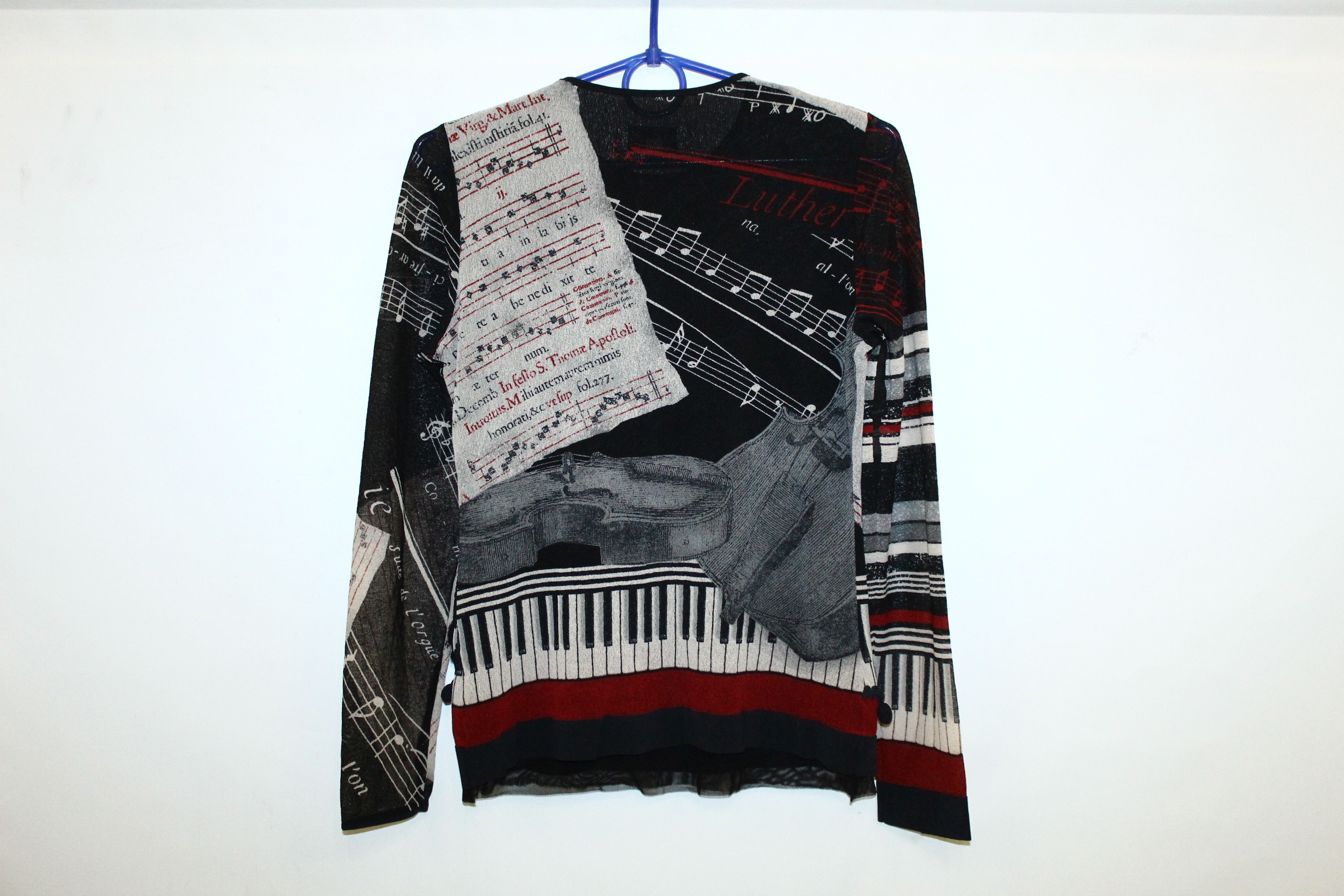 Jean Paul Gaultier 💥Bleu Blanc Rouge mesh top. Jean Paul Gaultier style. Size M / US 6-8 / IT 42-44 - 9 Thumbnail