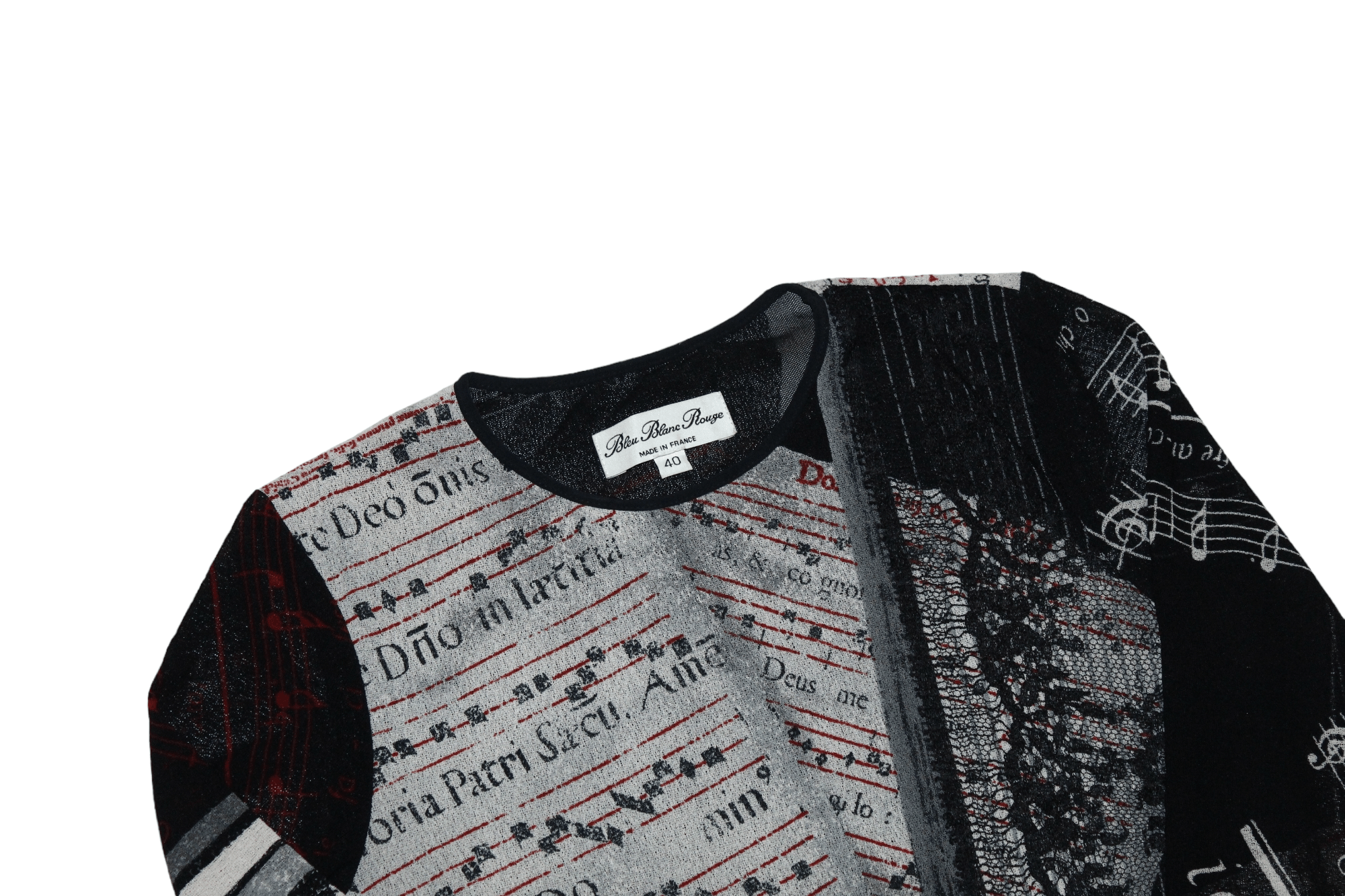 Jean Paul Gaultier 💥Bleu Blanc Rouge mesh top. Jean Paul Gaultier style. Size M / US 6-8 / IT 42-44 - 4 Thumbnail