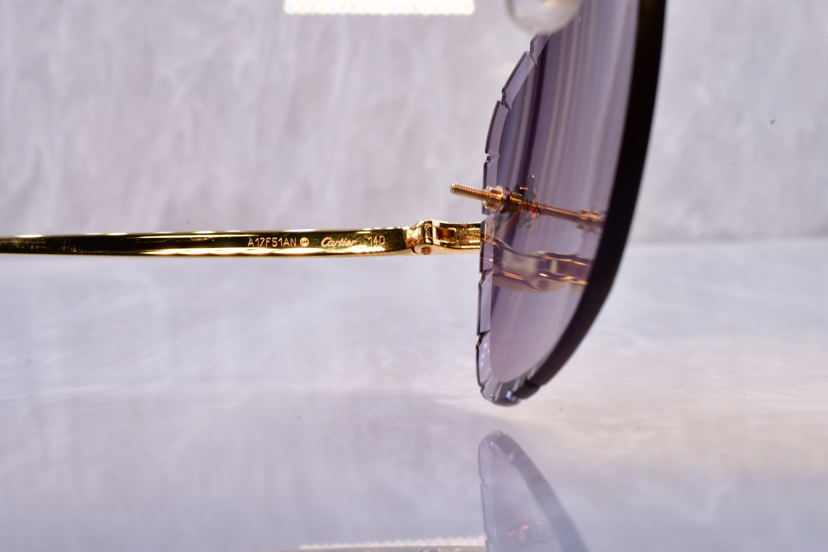 Cartier Cartier Panther Diamond cut gradient big c decor glasses Size ONE SIZE - 6 Thumbnail