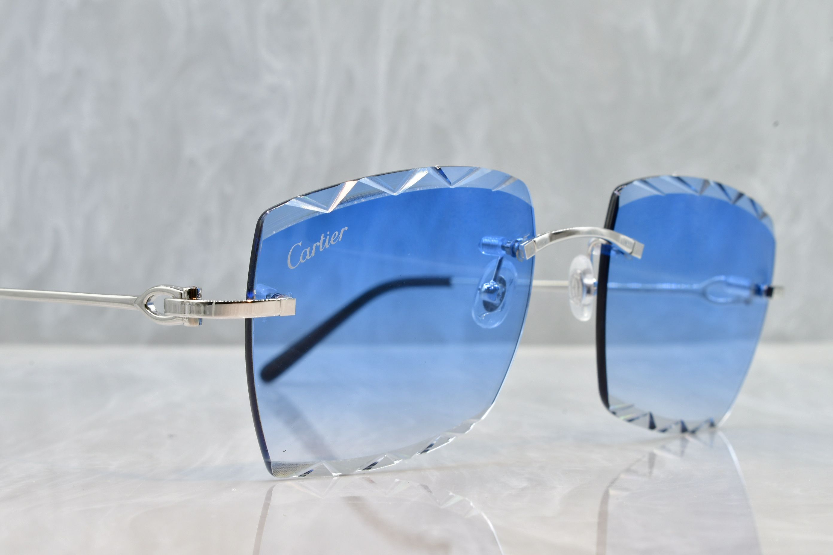Cartier Diamond cut gradient big c decor glasses New