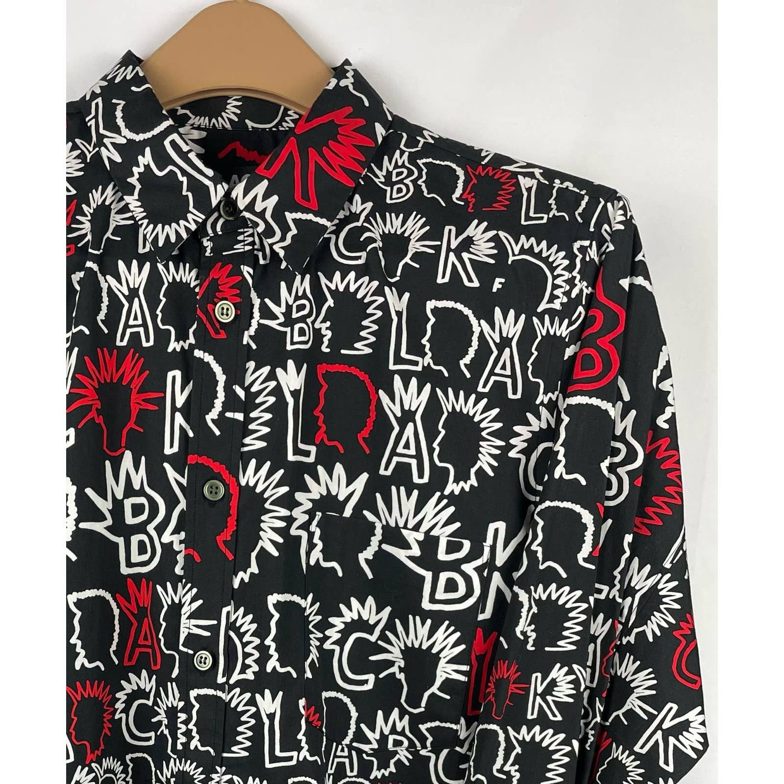 Comme des Garcons × Japanese Brand CDG BLACK Punks Button Button Up ...