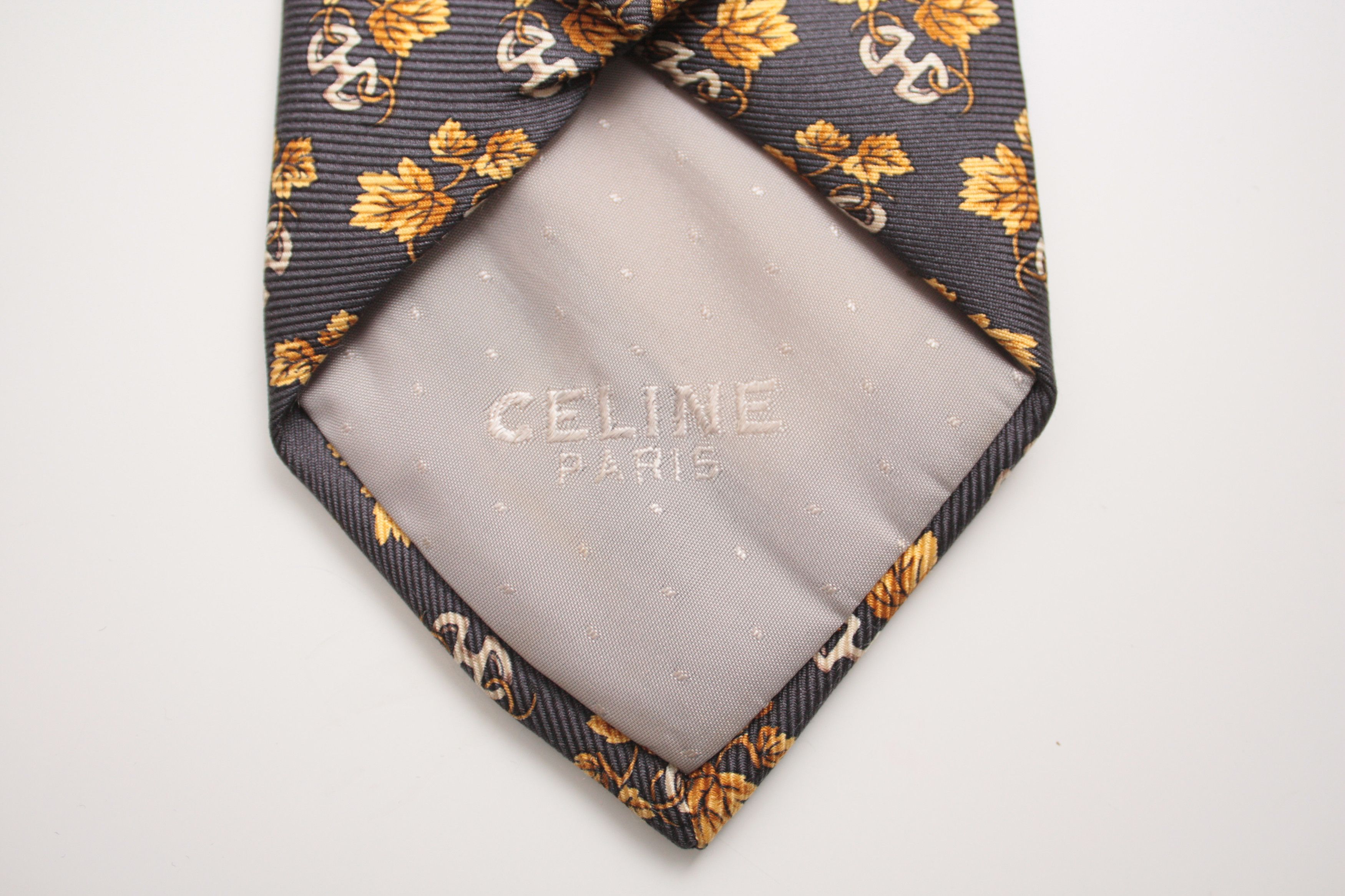 Celine Celine Paris Silk Tie Made In Spain Size ONE SIZE - 3 Thumbnail