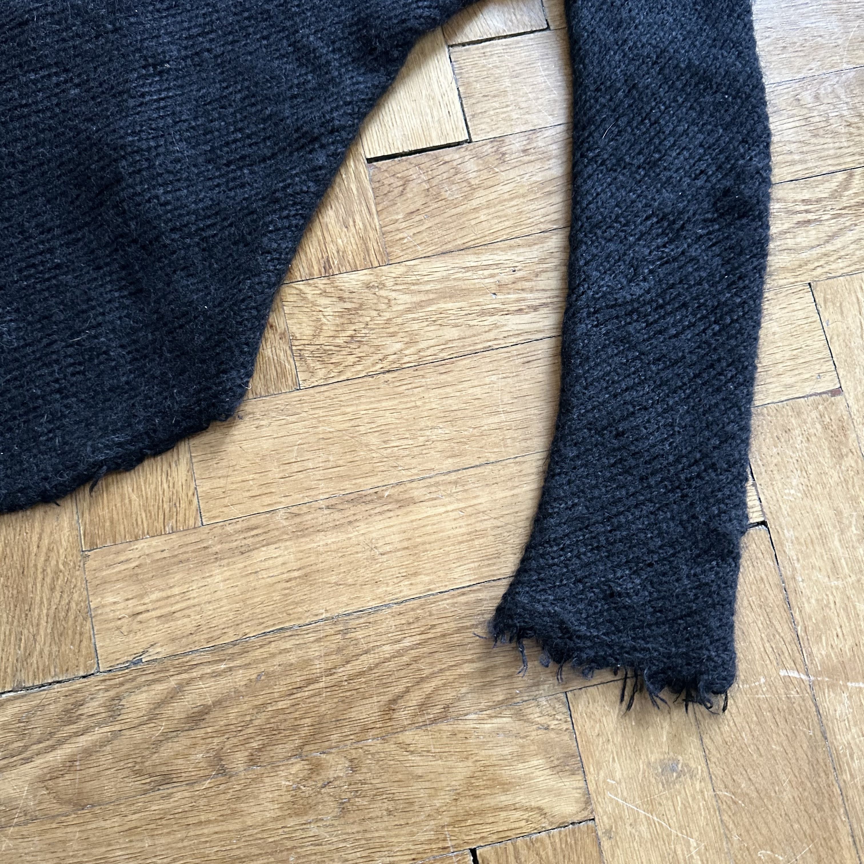 Comme des Garcons 90s Asymetrical Raw Wool Dress Size ONE SIZE - 3 Thumbnail
