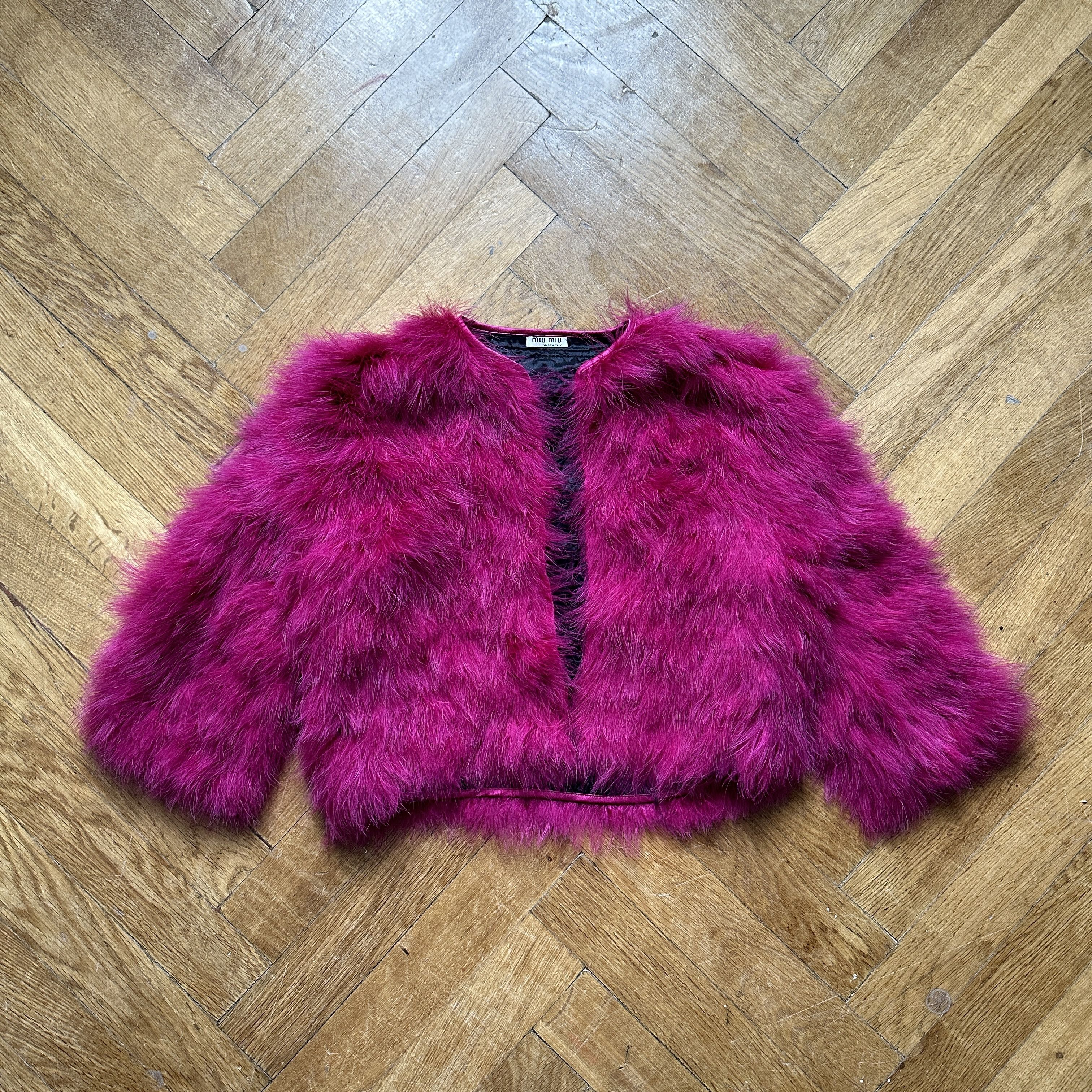 2008 Fuchsia Feather Coat