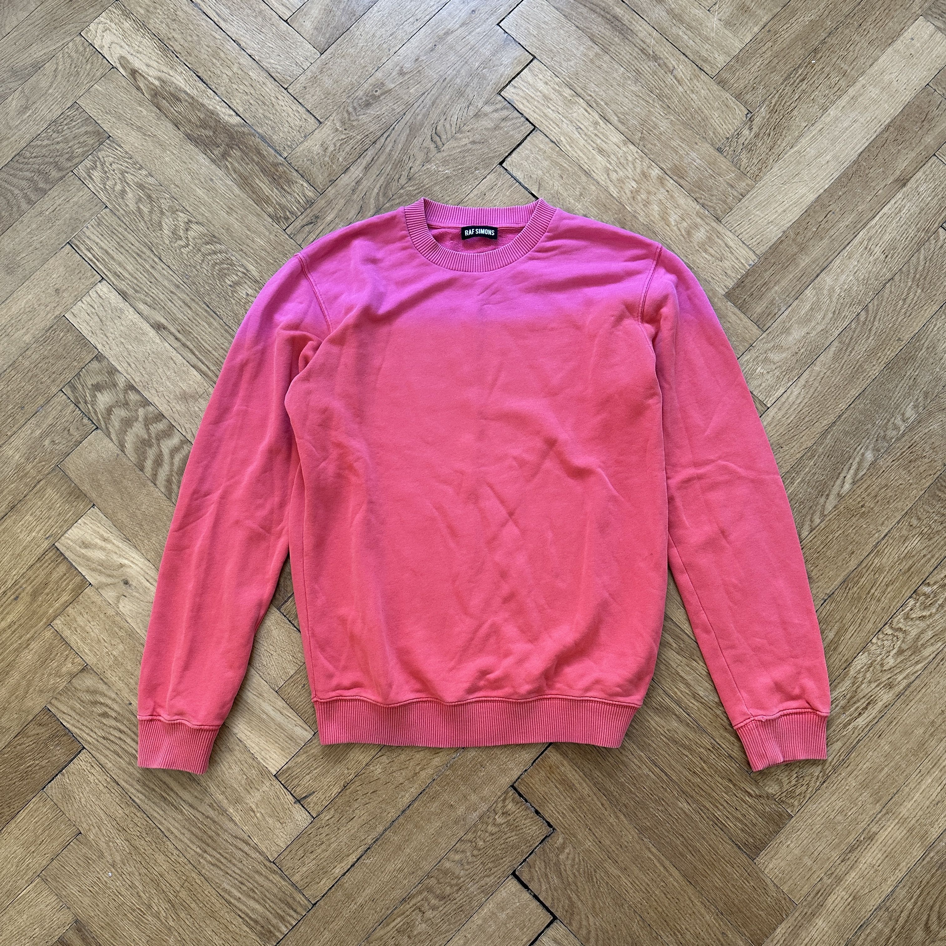 Raf Simons FW14 Pink Dip Dye Sweater Size US S / EU 44-46 / 1 - 1 Thumbnail
