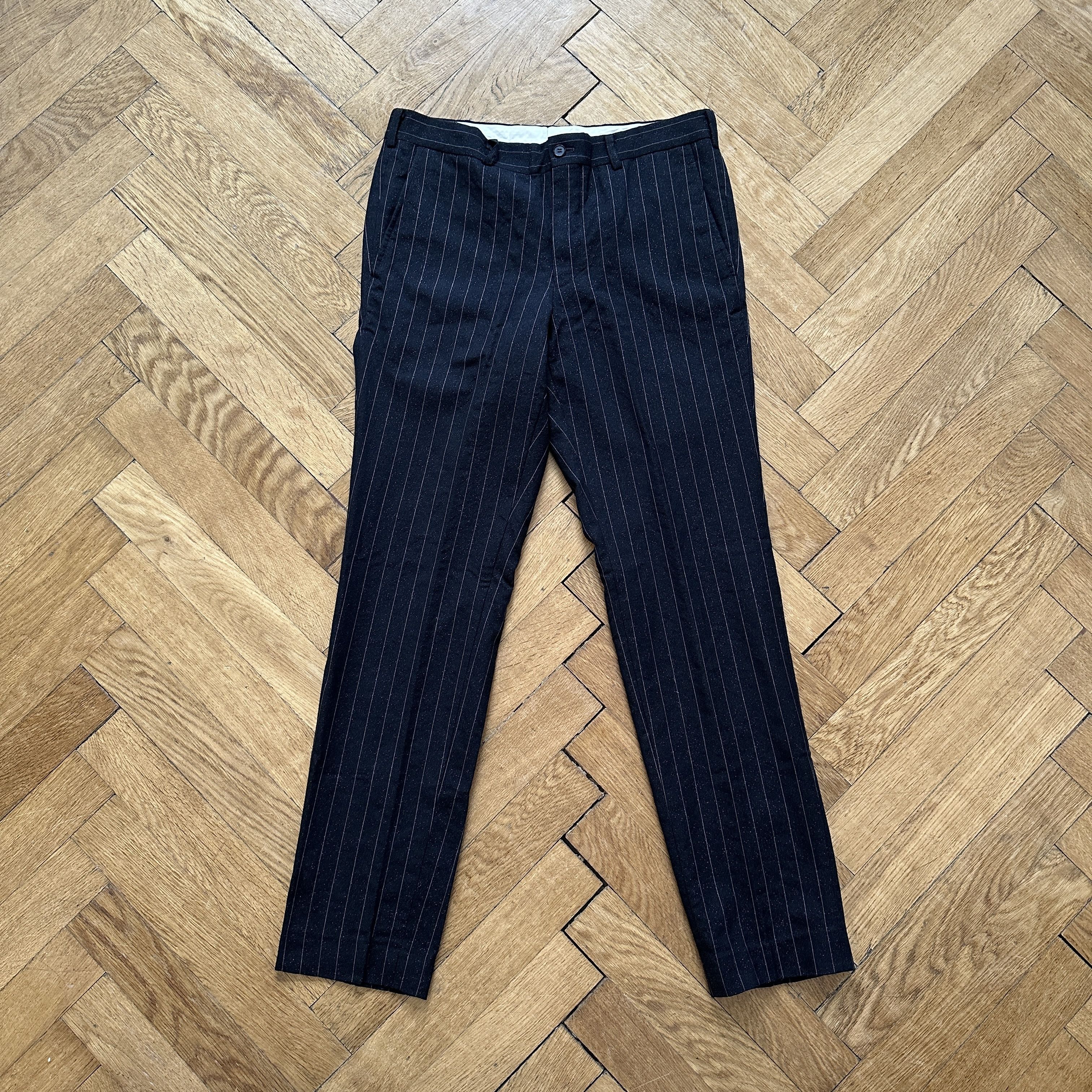AW14 Striped Pleated Chinos