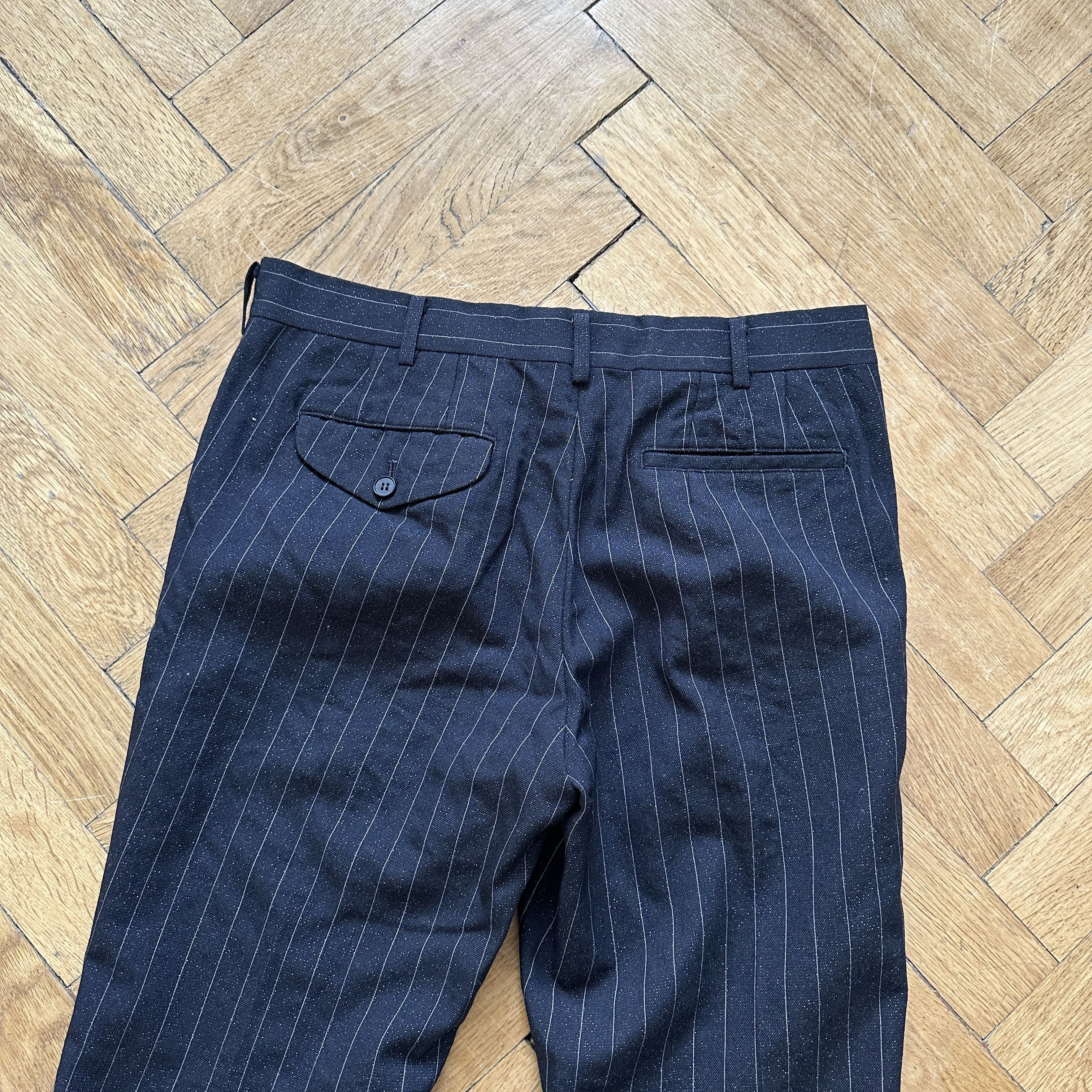 AW14 Striped Pleated Chinos