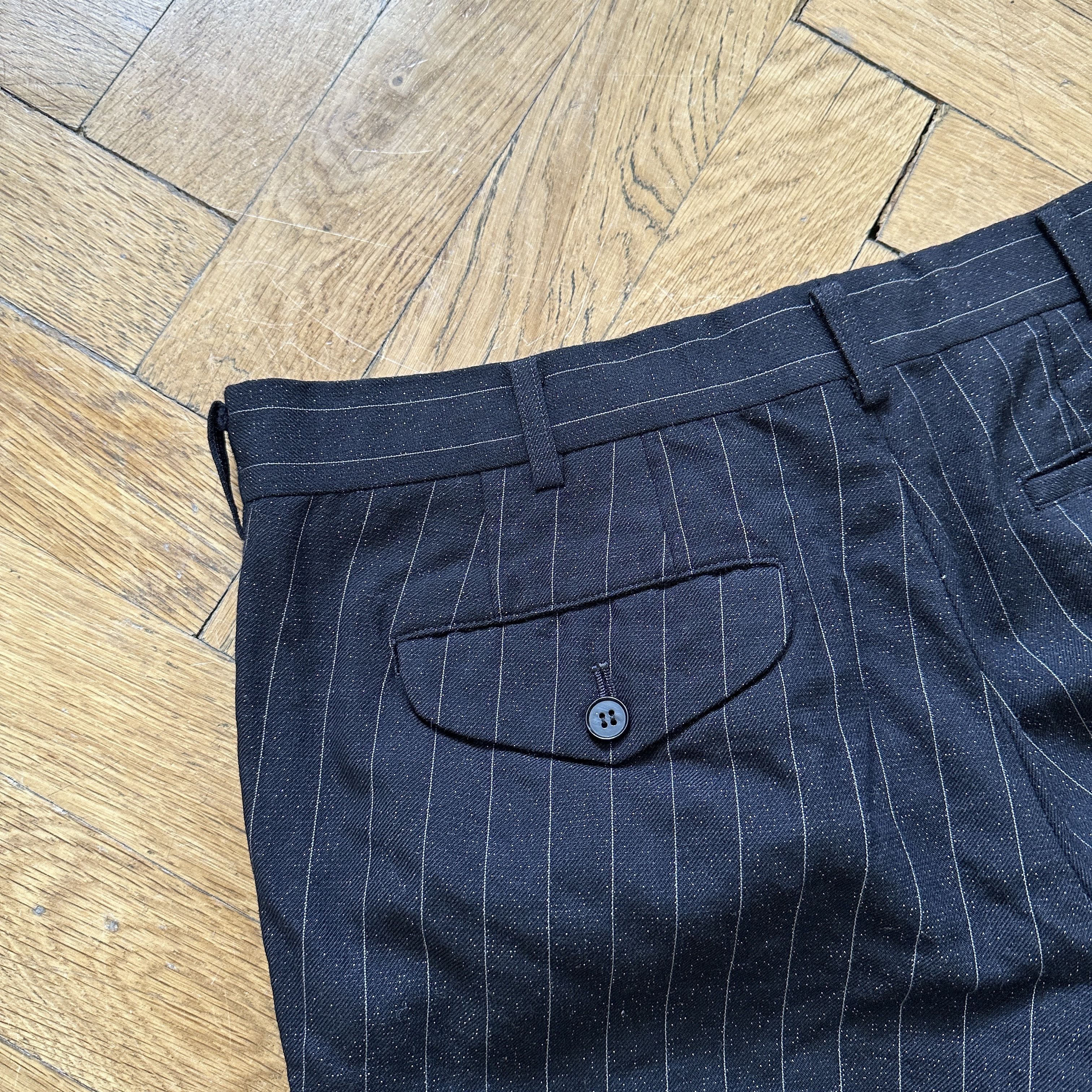 AW14 Striped Pleated Chinos