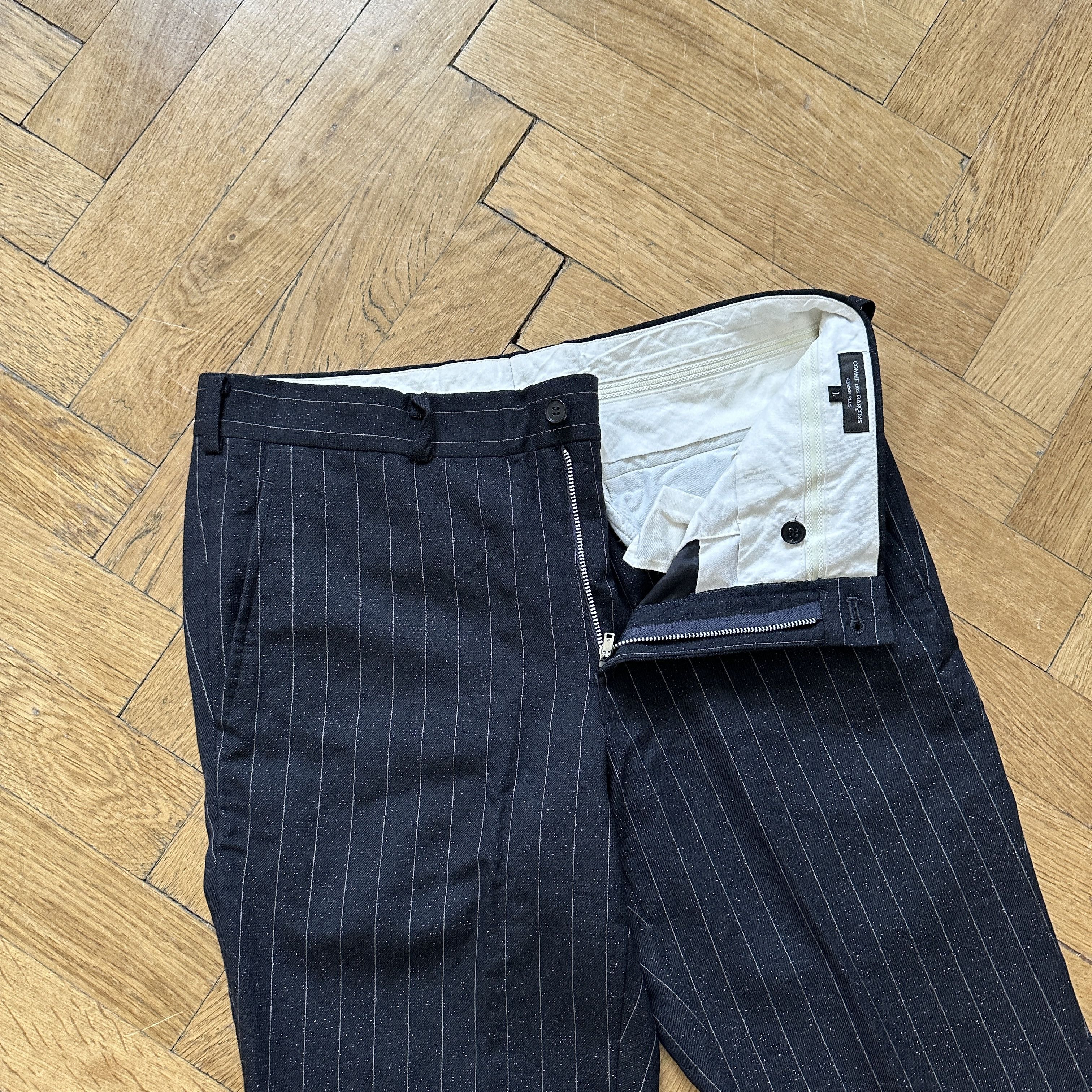 AW14 Striped Pleated Chinos