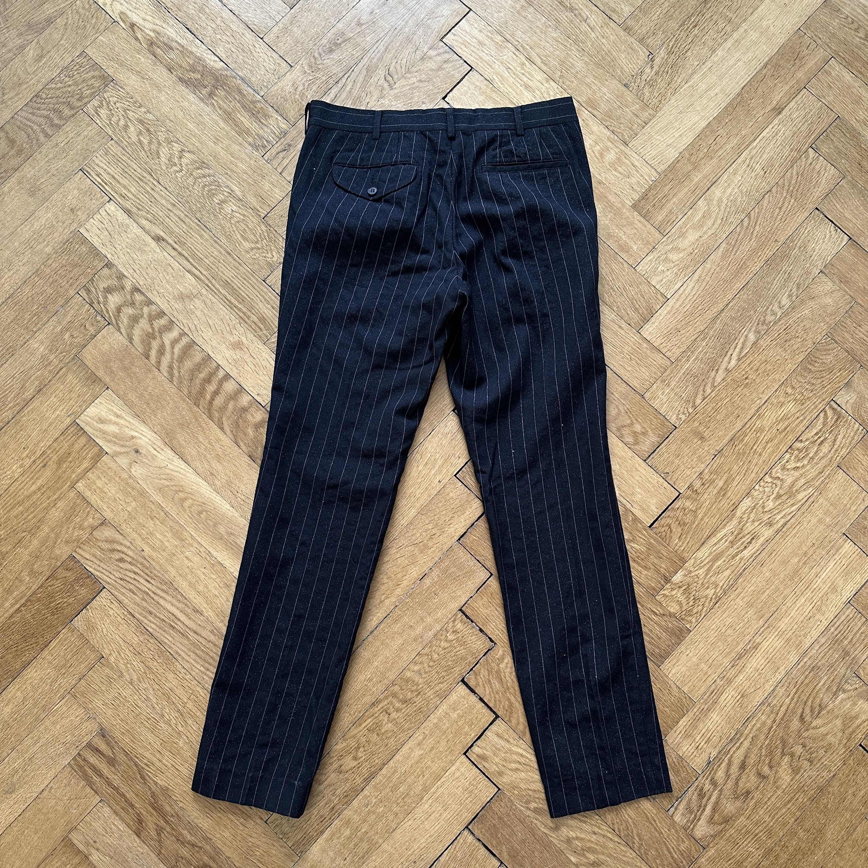 AW14 Striped Pleated Chinos