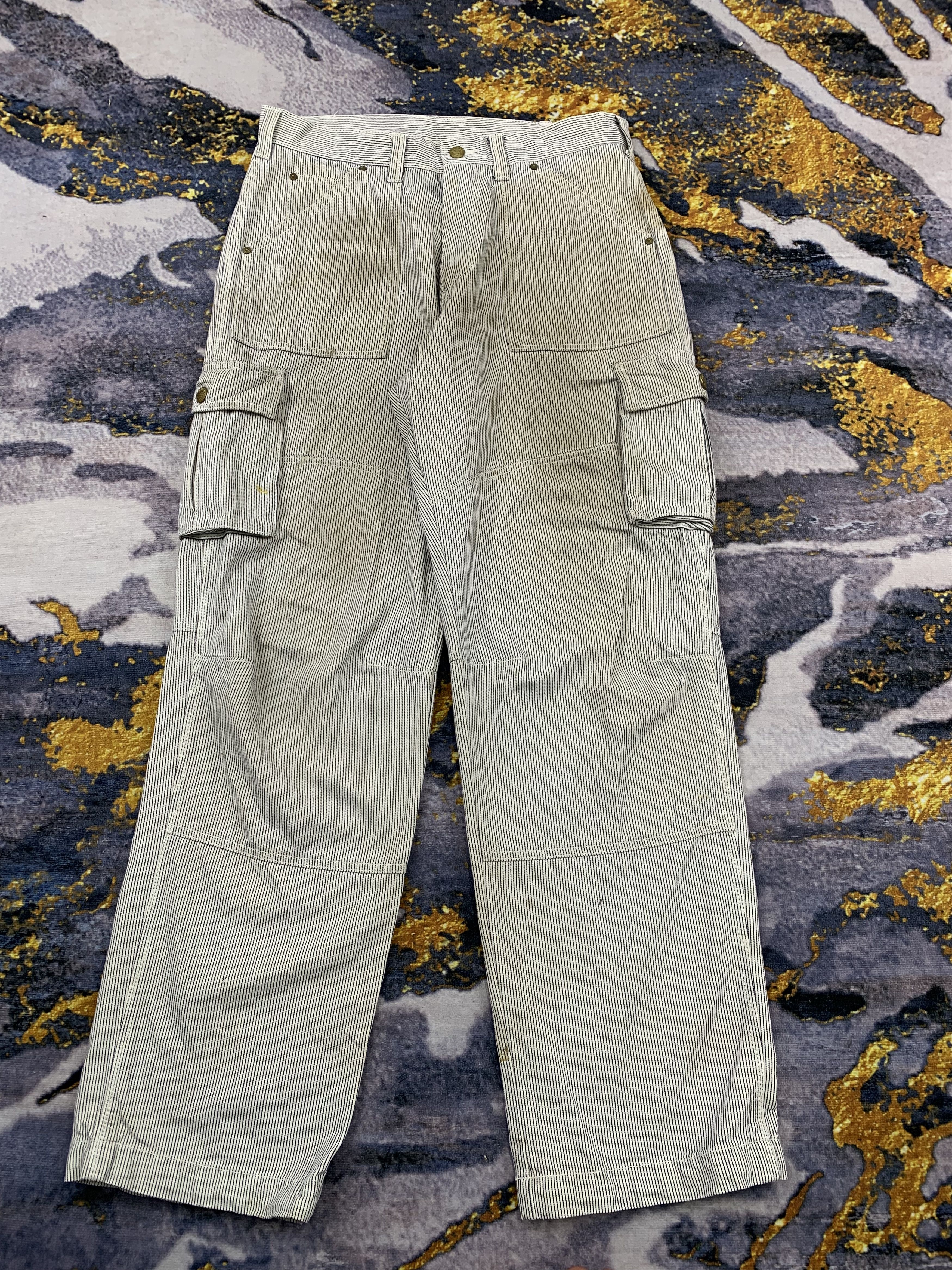 image of Vintage 90's Dogman Satisfactory Multipocket Cargo Pants in White, Men's (Size 33)