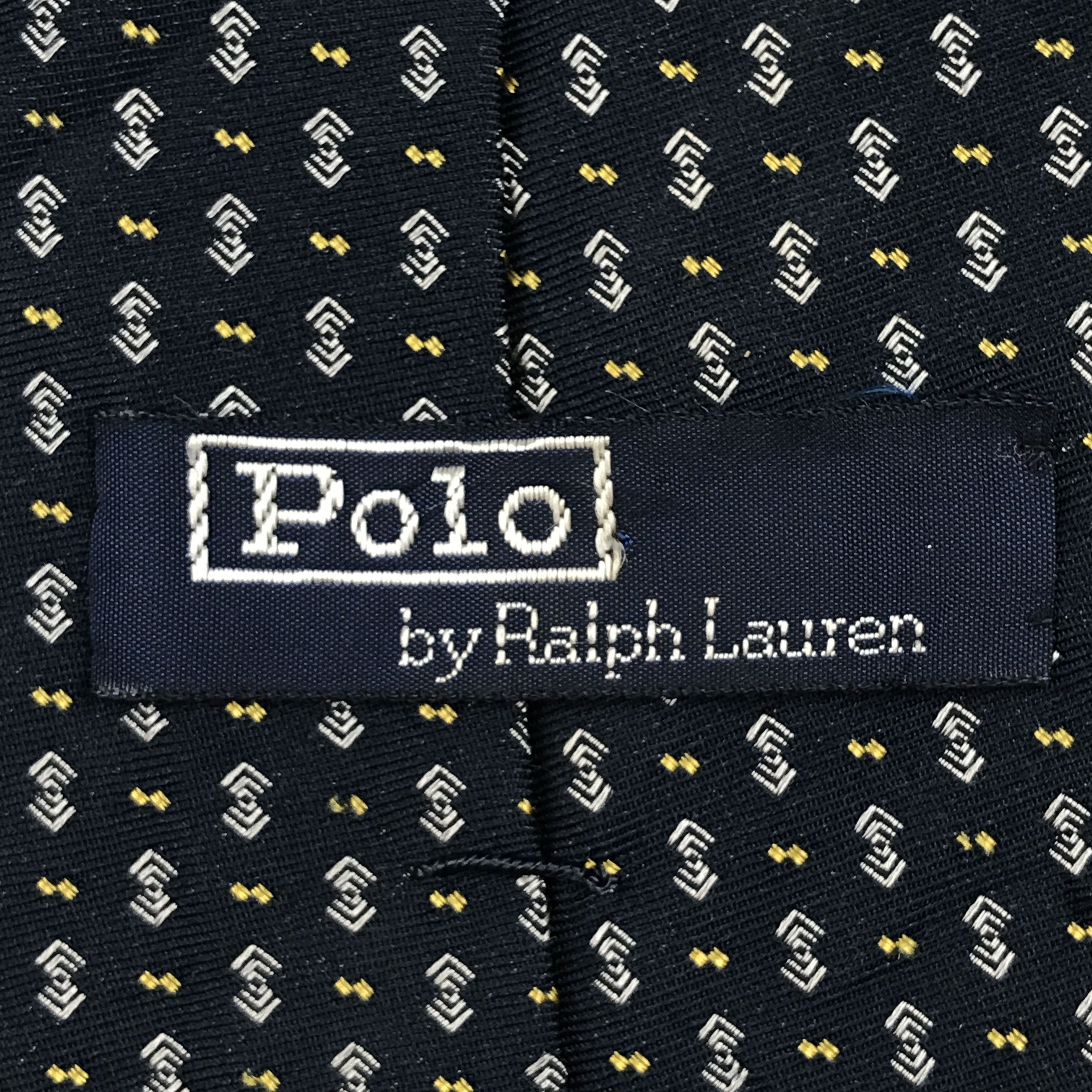 Designer × Polo Ralph Lauren × Vintage RL301 Vintage Polo by Ralph Lauren Necktie Pure Silk Size ONE SIZE - 10 Thumbnail