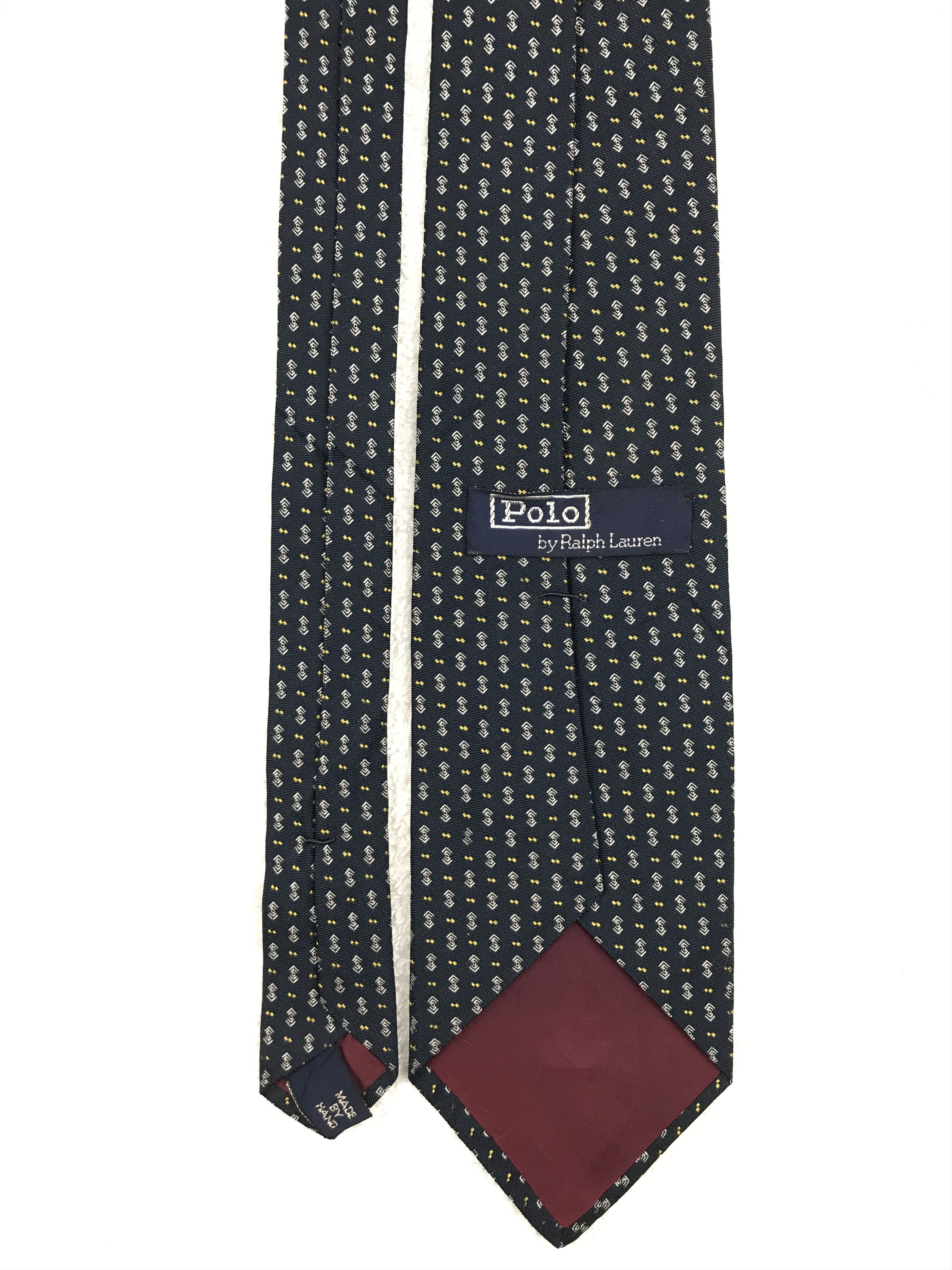 Designer × Polo Ralph Lauren × Vintage RL301 Vintage Polo by Ralph Lauren Necktie Pure Silk Size ONE SIZE - 4 Thumbnail