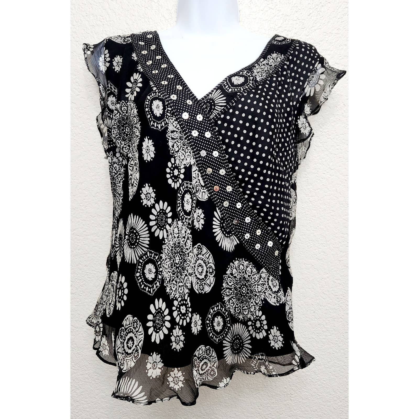Robbie Waterfall Top Black