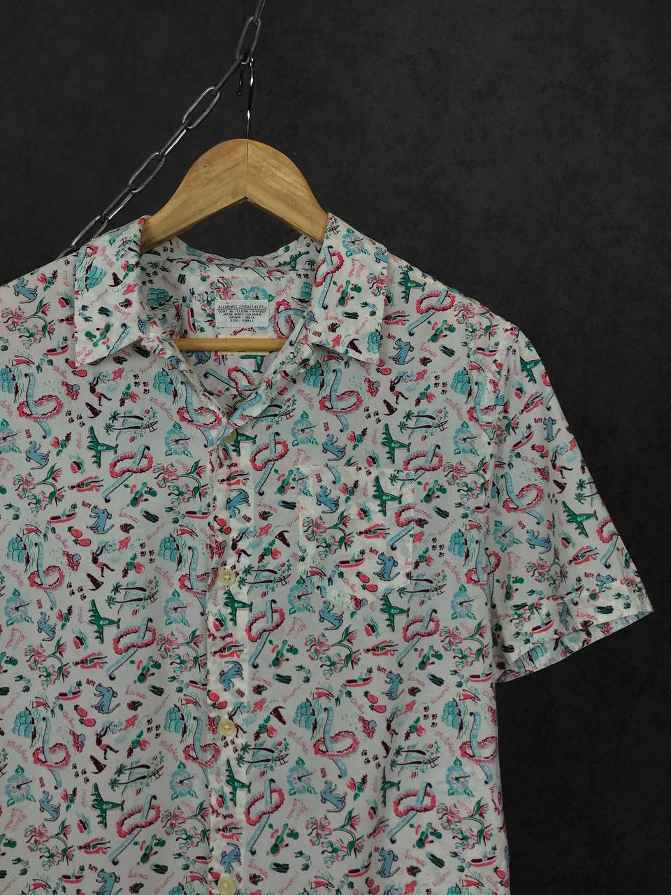 Allsaints Allsaints luxury crazy multicolor overprinted shirt Size US S / EU 44-46 / 1 - 2 Thumbnail