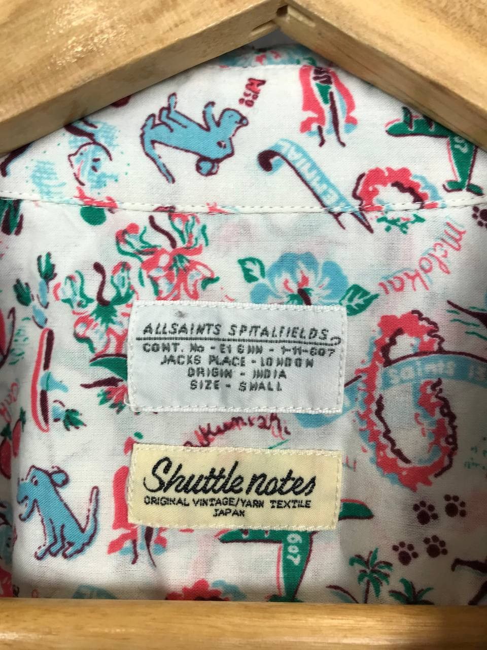 Allsaints Allsaints luxury crazy multicolor overprinted shirt Size US S / EU 44-46 / 1 - 3 Thumbnail
