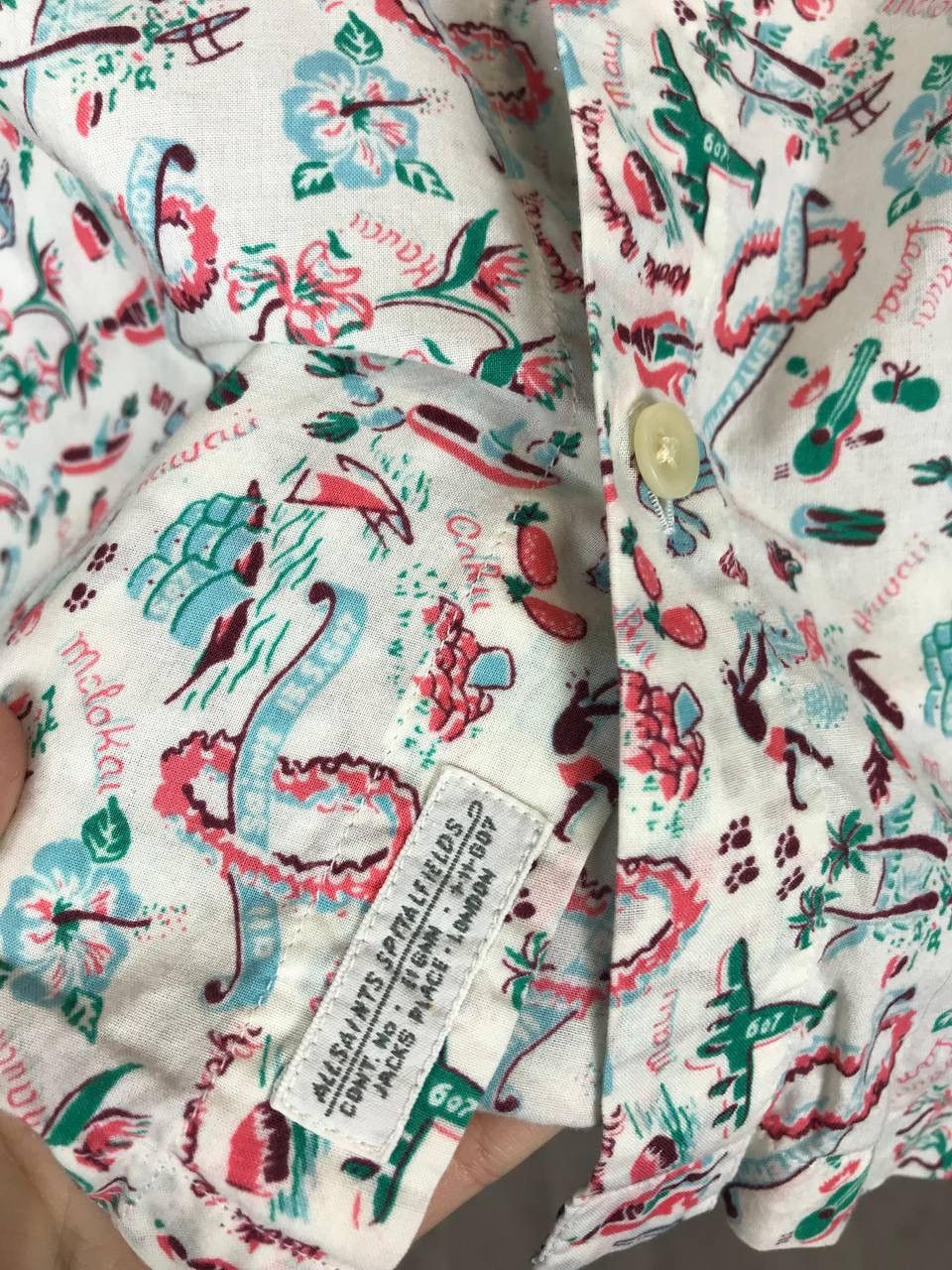 Allsaints Allsaints luxury crazy multicolor overprinted shirt Size US S / EU 44-46 / 1 - 4 Thumbnail