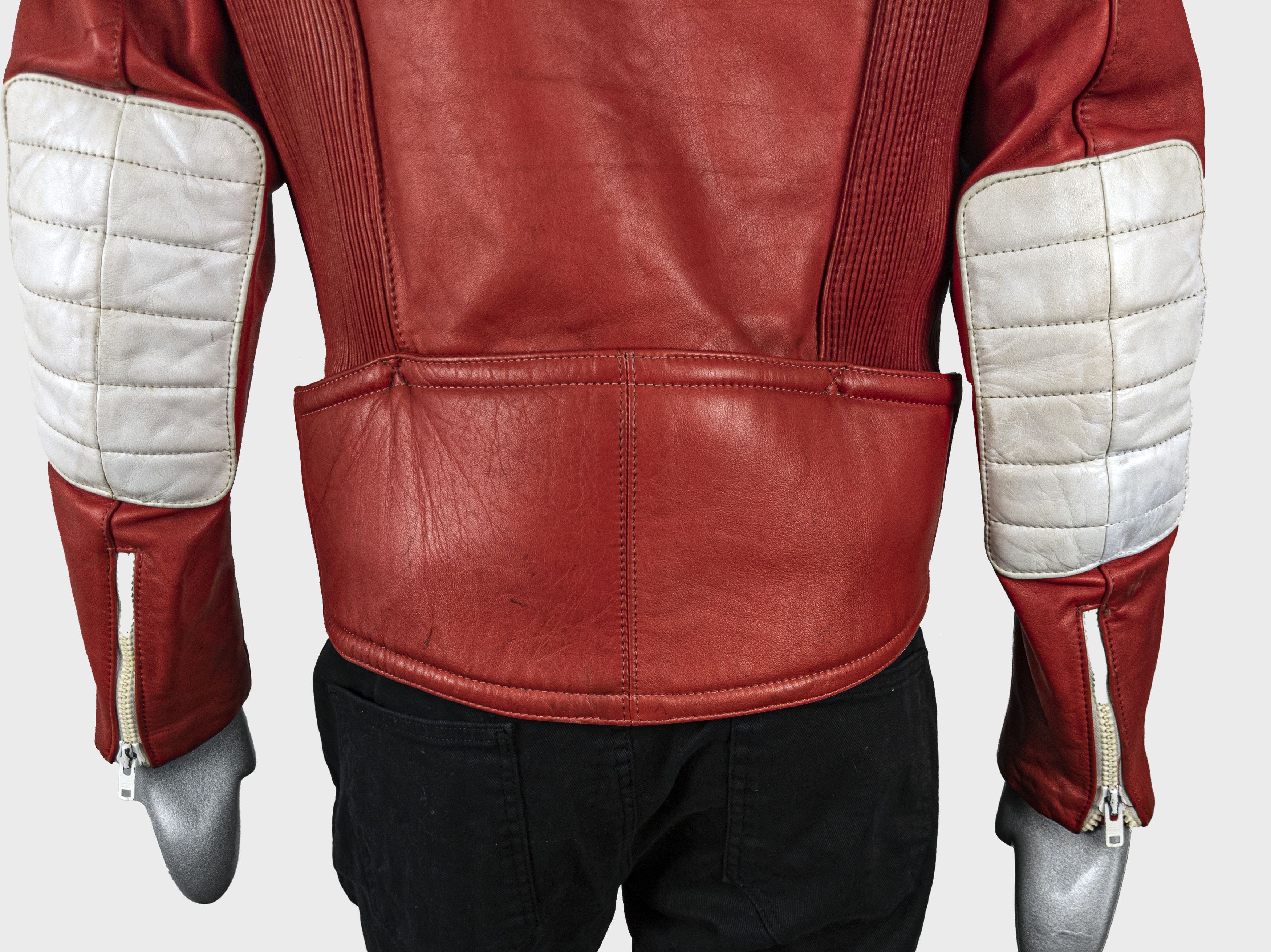 Hein Gericke Vintage HEIN GERICKE Red Leather Motorcycle Biker Jacket 80s Size US M / EU 48-50 / 2 - 15 Thumbnail