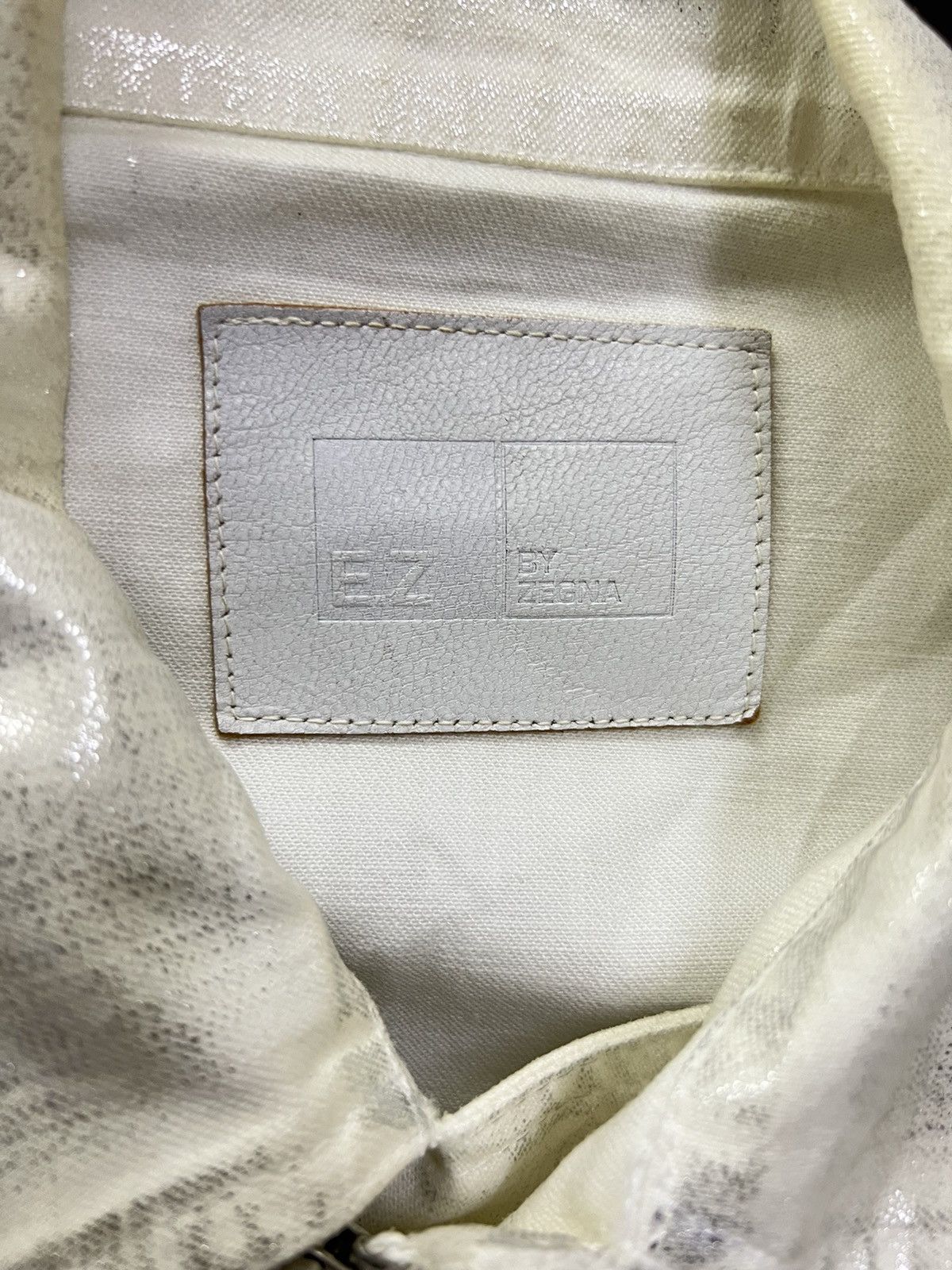 Ermenegildo Zegna 1990s E.Zegna 🇮🇹 Double Collar Perfecto Wax Jacket Size US M / EU 48-50 / 2 - 11 Thumbnail