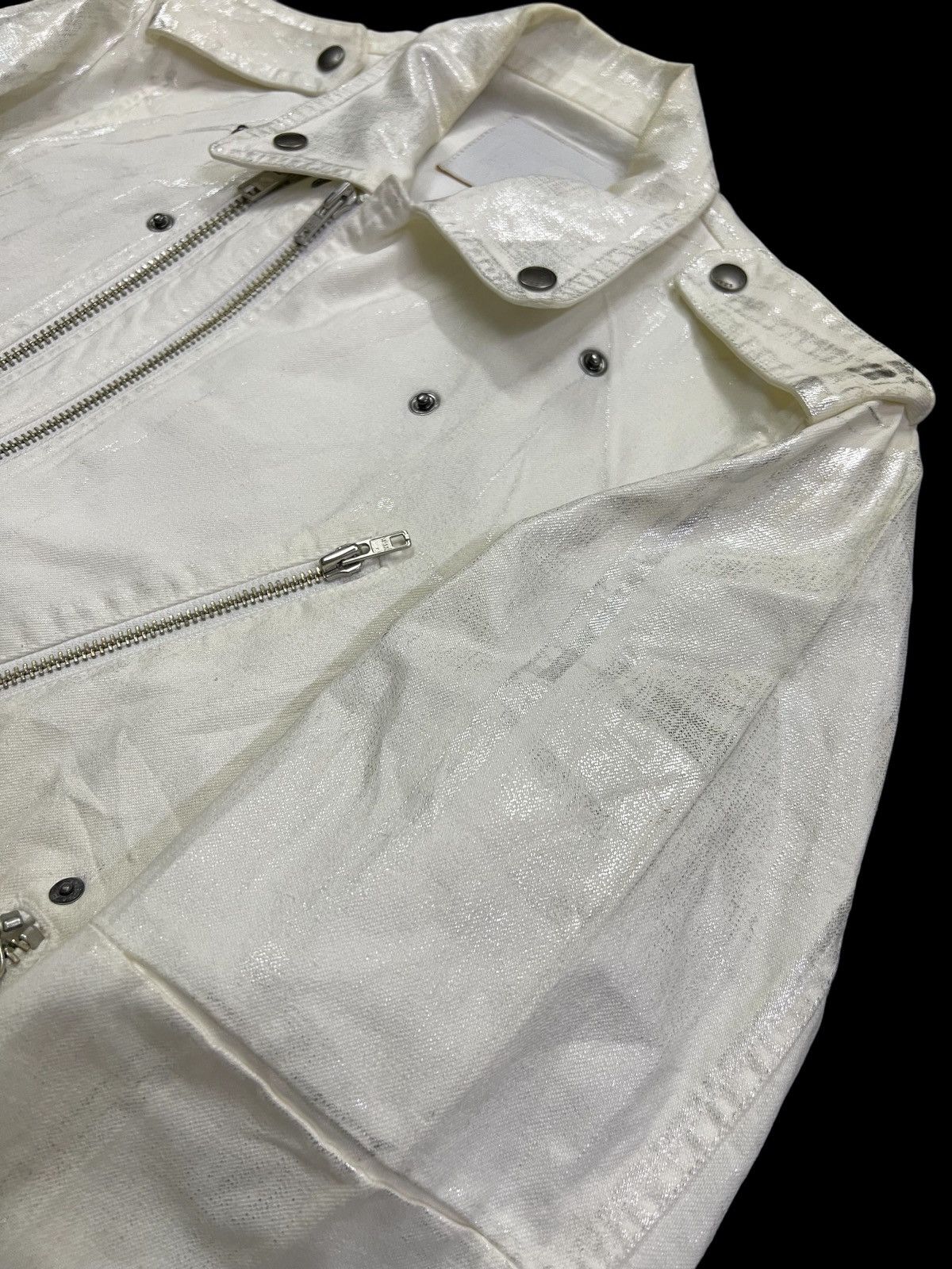 Ermenegildo Zegna 1990s E.Zegna 🇮🇹 Double Collar Perfecto Wax Jacket Size US M / EU 48-50 / 2 - 4 Thumbnail