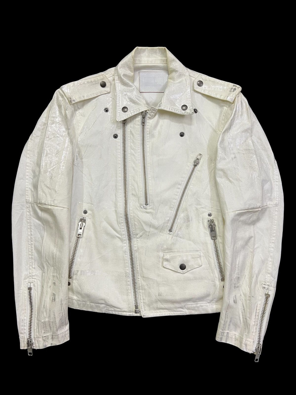 Ermenegildo Zegna 1990s E.Zegna 🇮🇹 Double Collar Perfecto Wax Jacket Size US M / EU 48-50 / 2 - 2 Thumbnail
