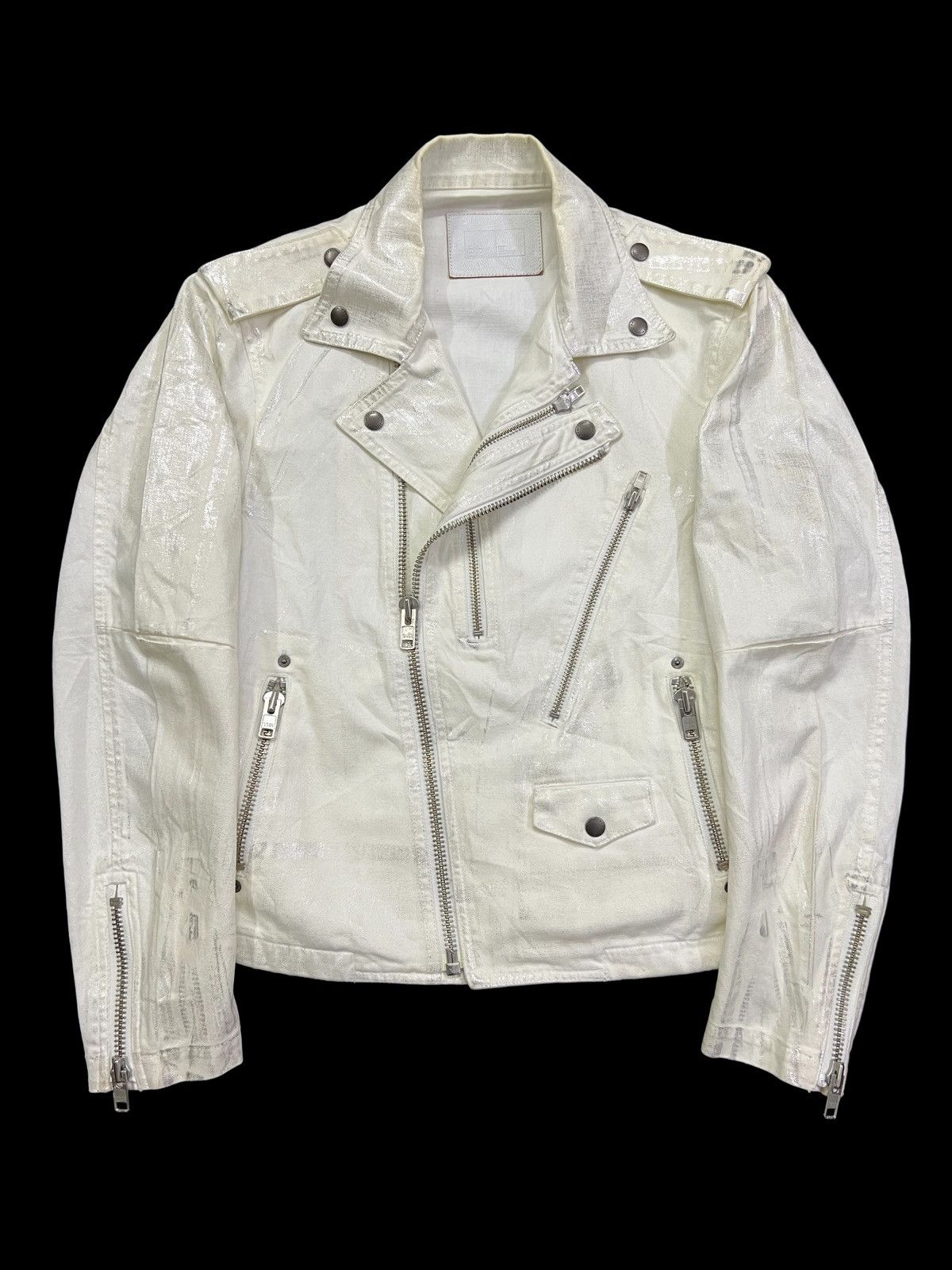 Ermenegildo Zegna 1990s E.Zegna 🇮🇹 Double Collar Perfecto Wax Jacket Size US M / EU 48-50 / 2 - 1 Thumbnail