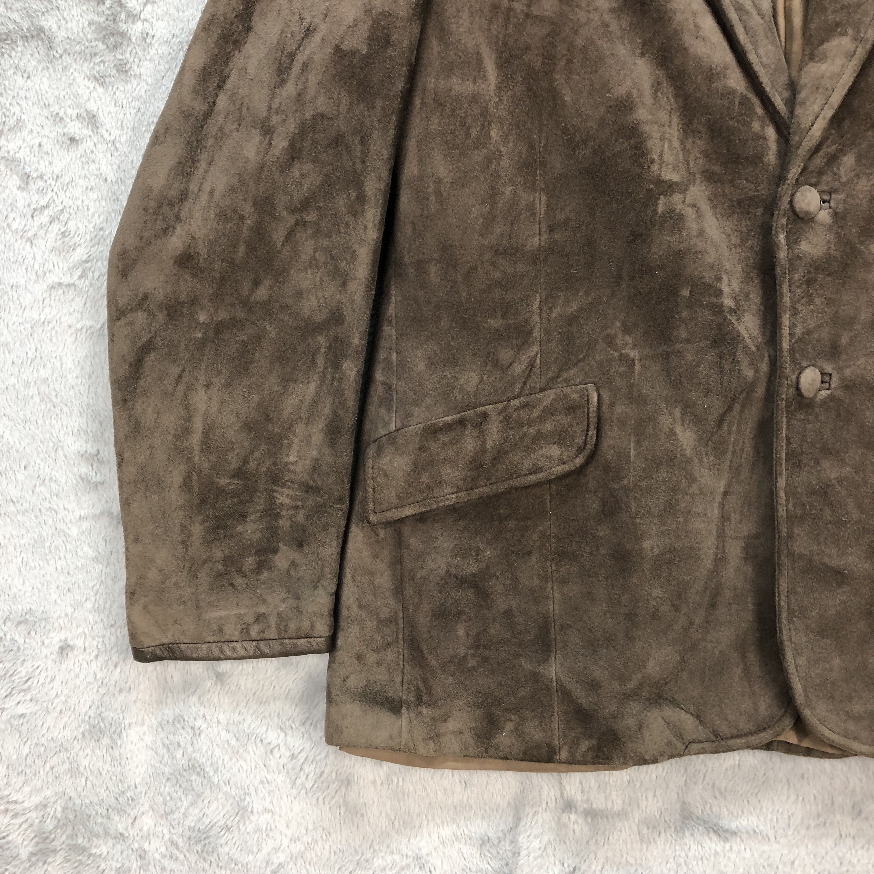 Genuine Leather WAPITI EXCLUSIVE GENUINE DEER SUEDE SUIT JACKET #5741-204 Size US M / EU 48-50 / 2 - 4 Thumbnail