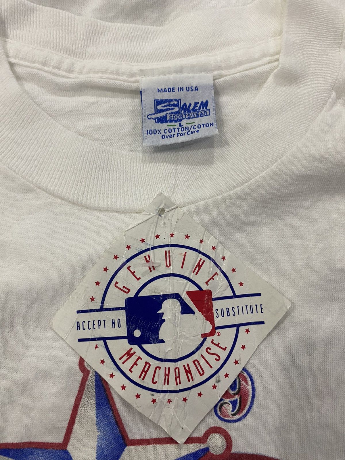 MLB Vintage texas rangers all star game 1995 tshirt Size US L / EU 52-54 / 3 - 7 Thumbnail