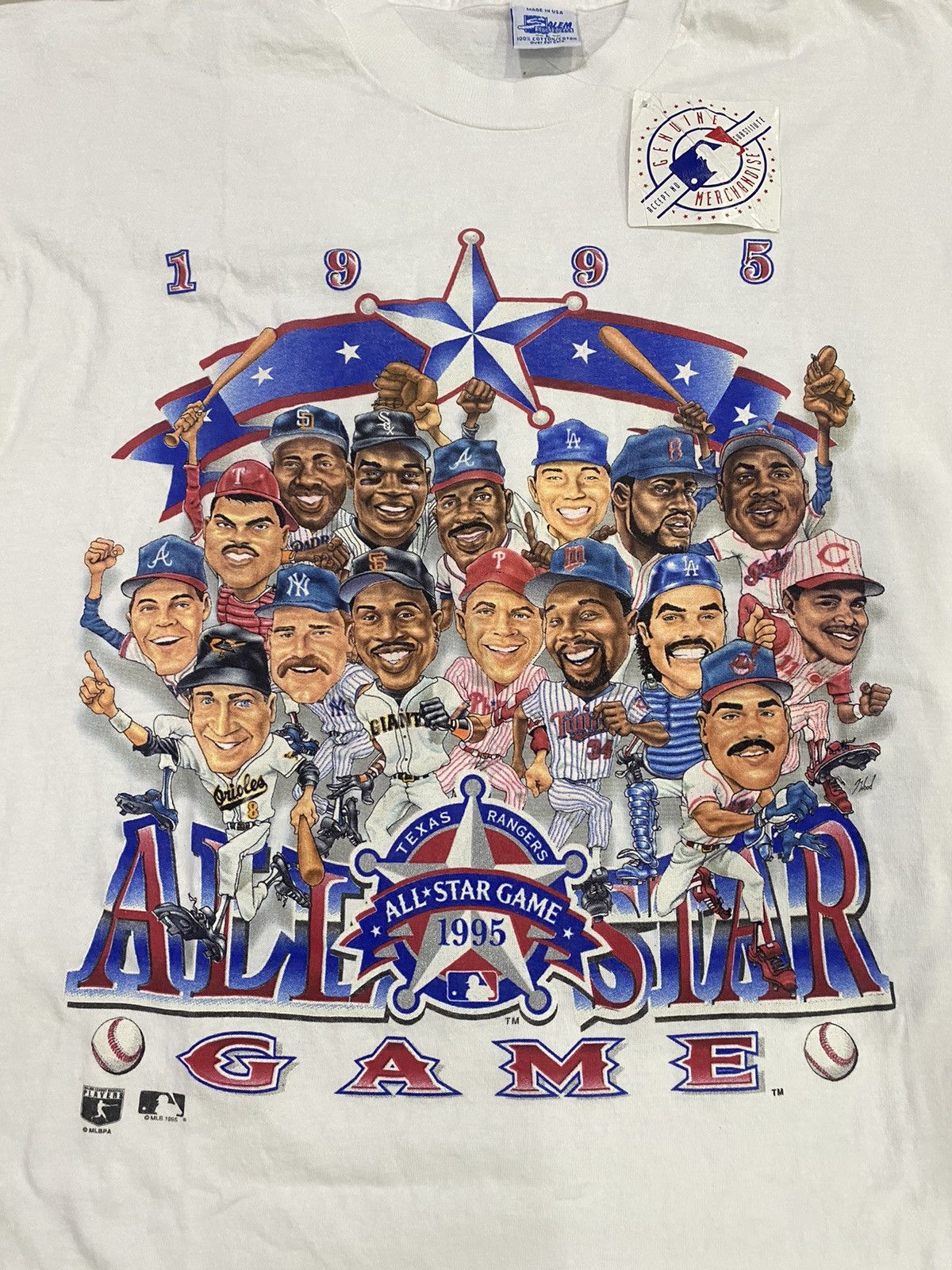 MLB Vintage texas rangers all star game 1995 tshirt Size US L / EU 52-54 / 3 - 3 Thumbnail